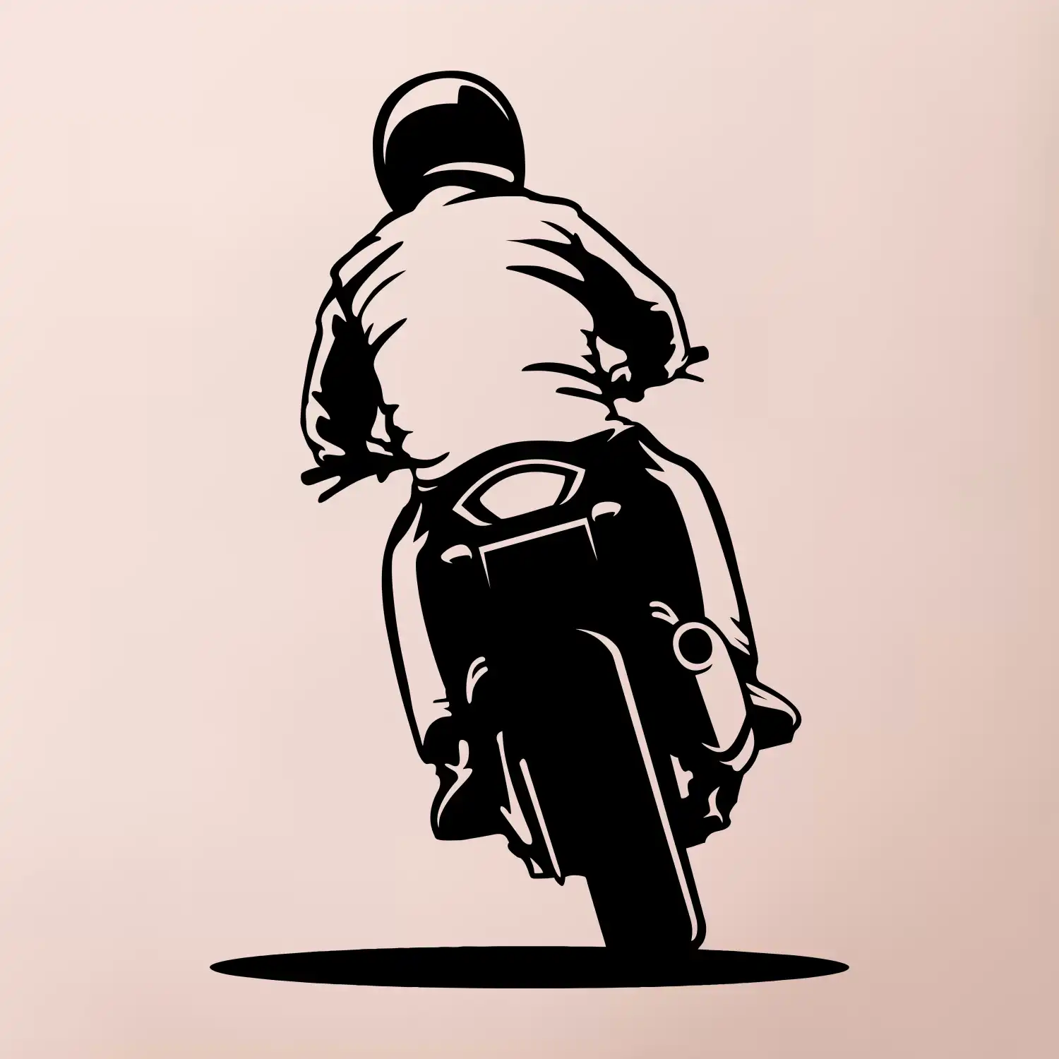 Motorkář na zádech - silnice
