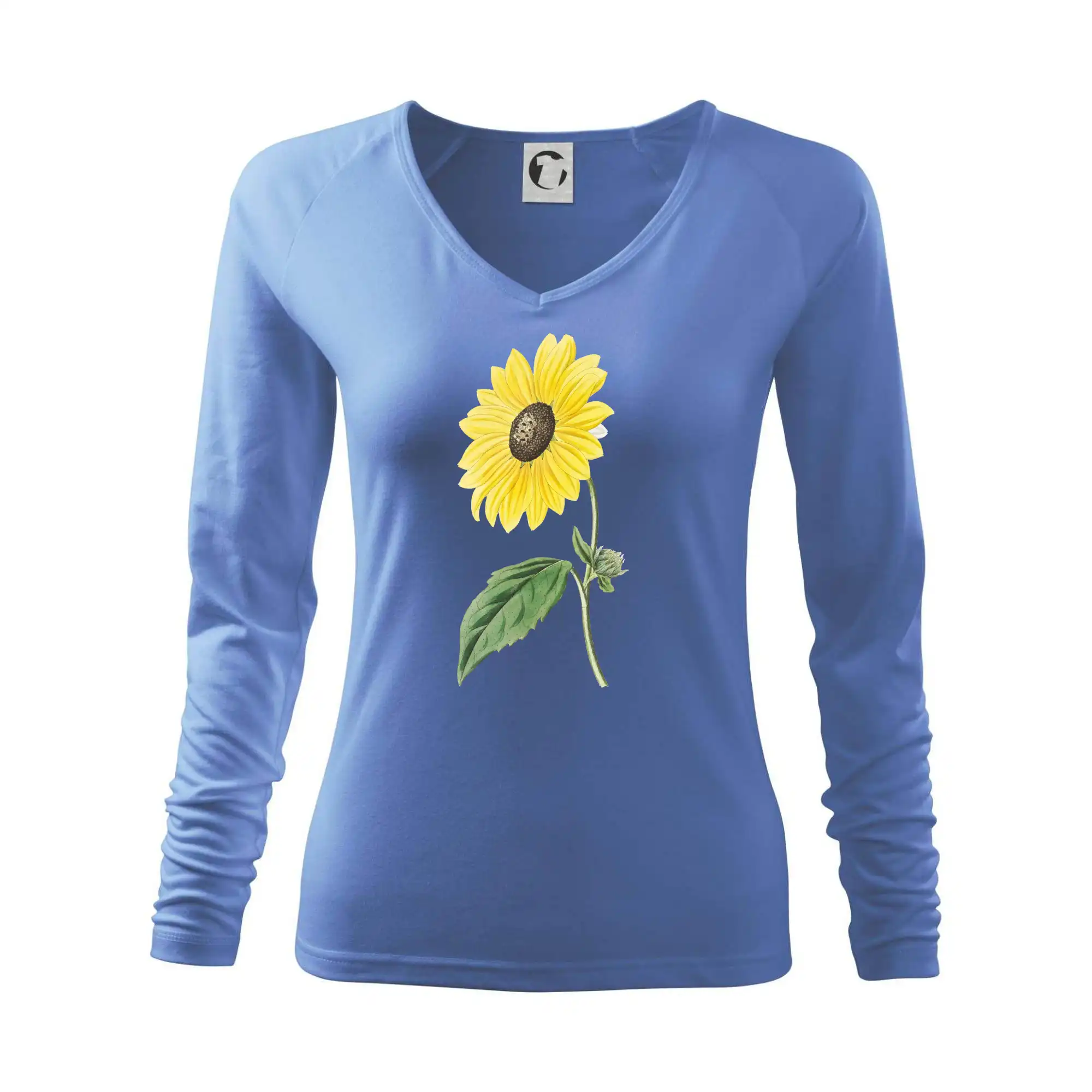 Slunečnice otočená