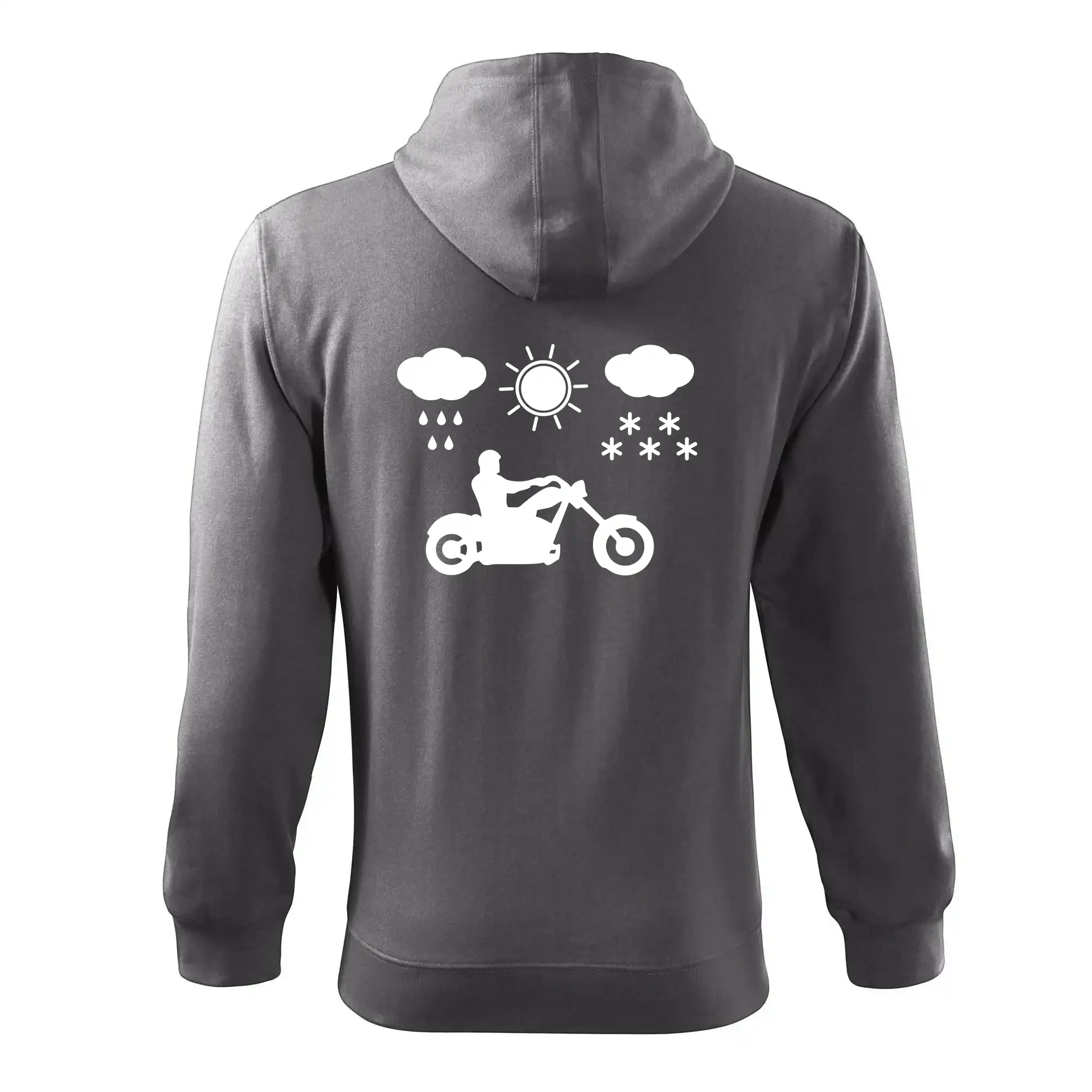 Motorkář za každého počasí - chopper