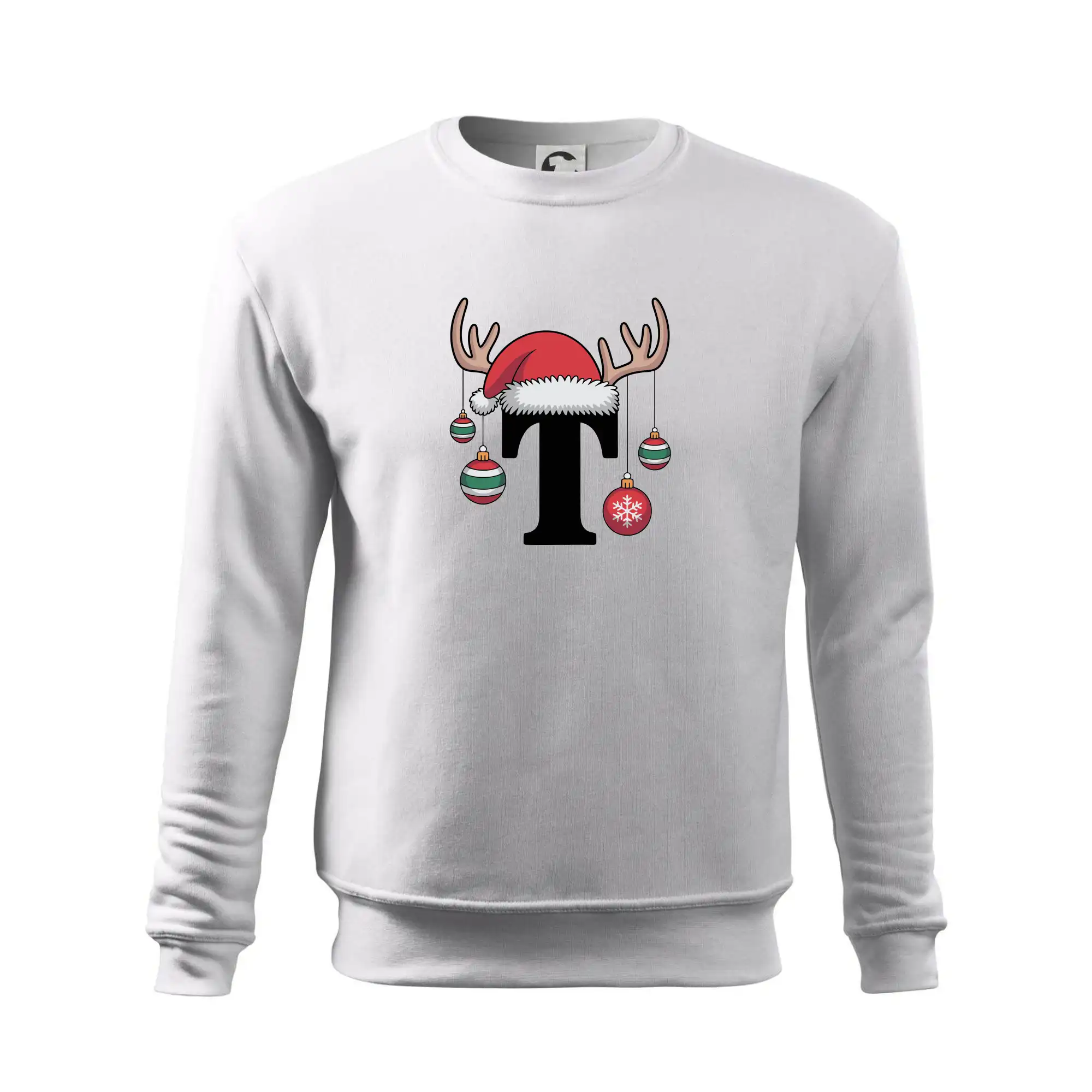 Vanoční rodinná trička - písmeno a čepice