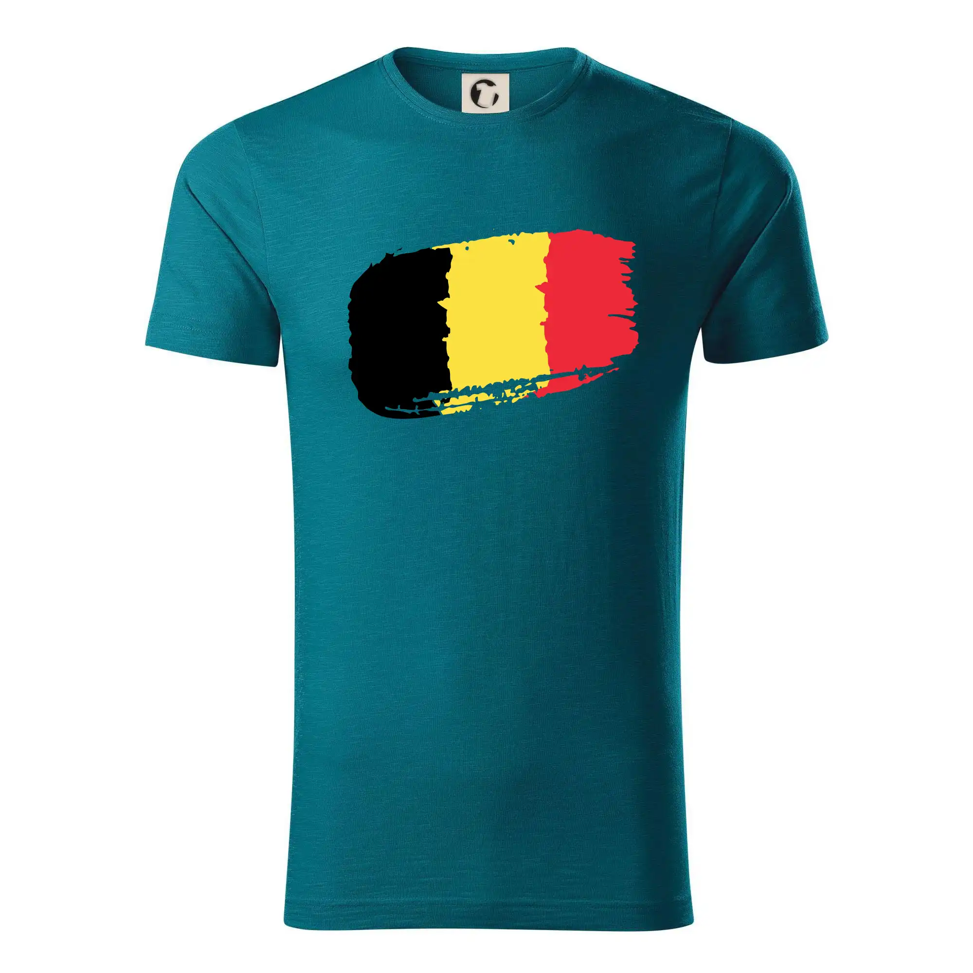 Motívy štátnych vlajok - Belgicko vlajka - Tričko z organickej bavlny