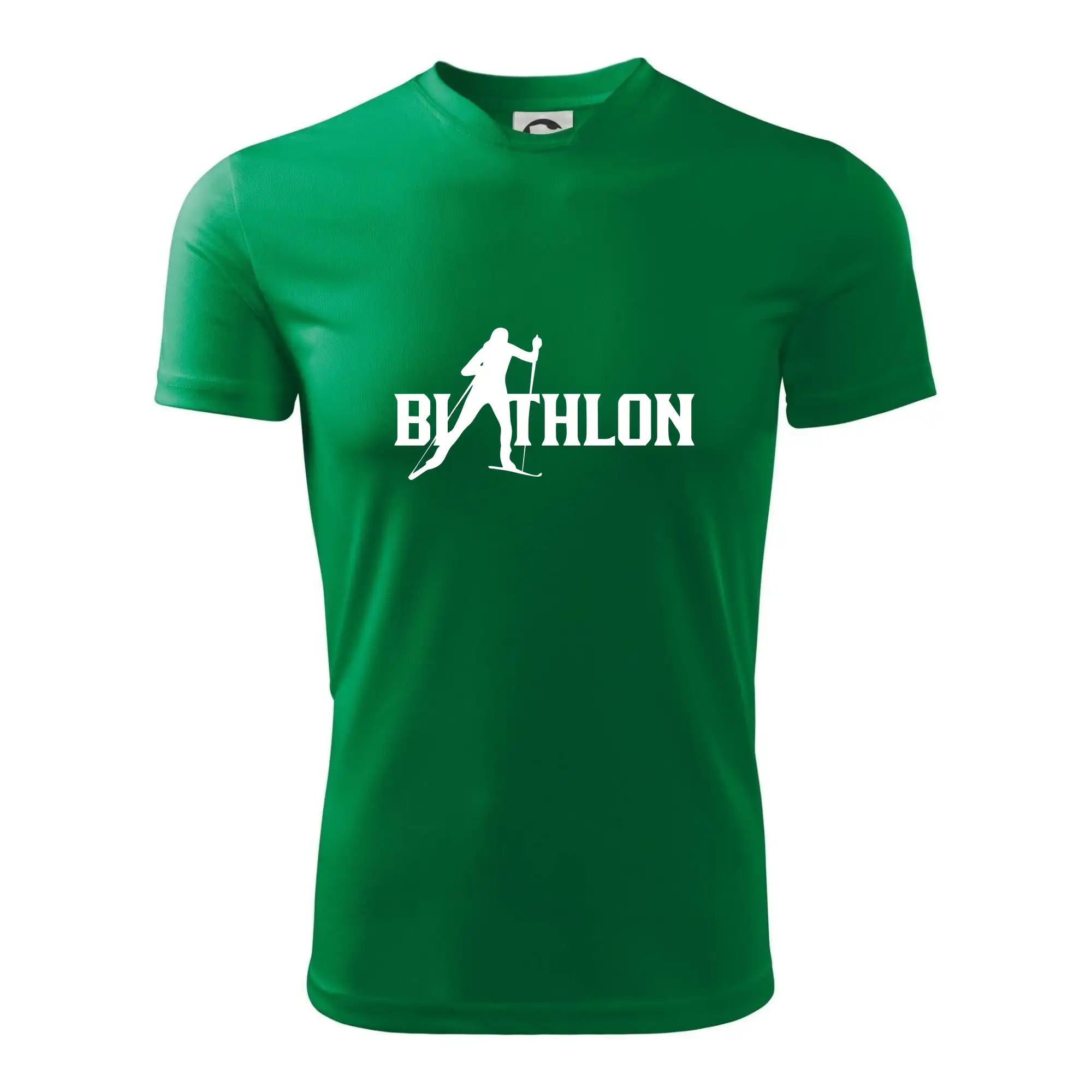 Lyže a Snowboard - Biathlon nápis - Pánske tričko Fantasy športové