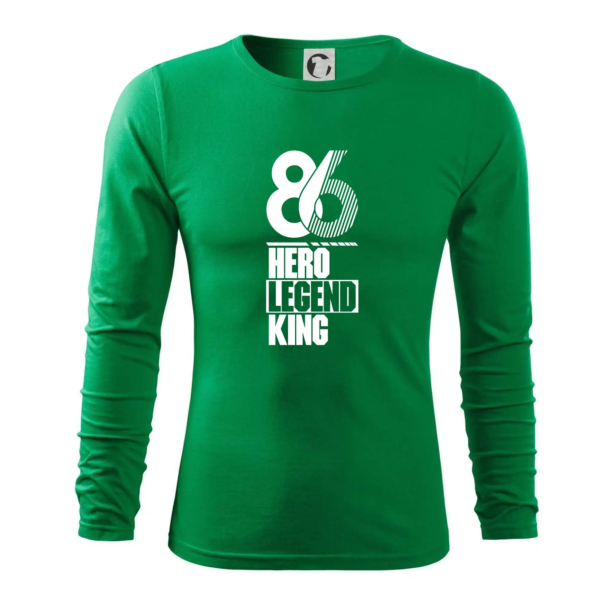 Narodeninové tričká pre hrdinov - Hero, Legend, King 1986 - Tričko s dlhým rukávom FIT-T long sleeve
