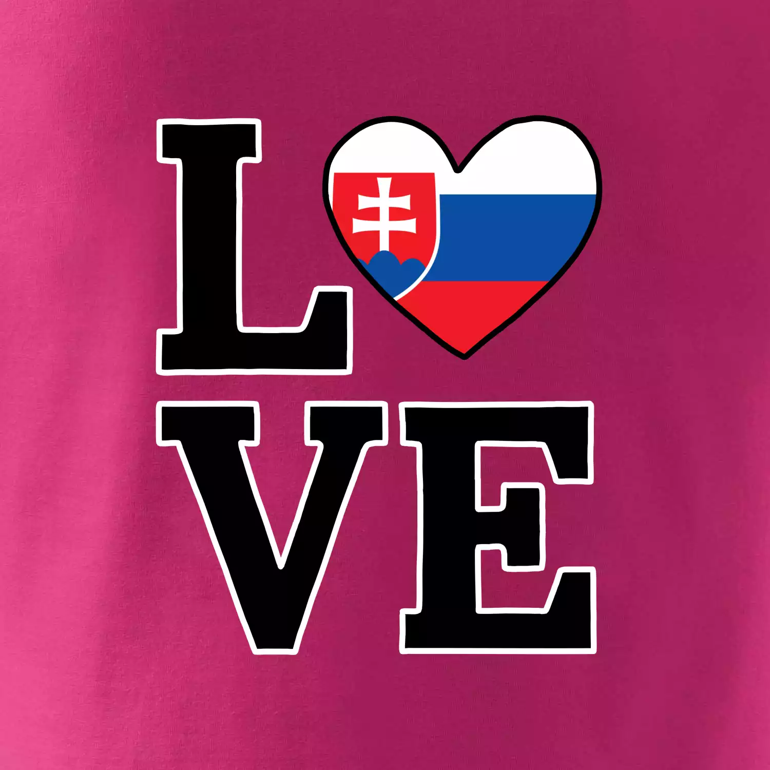 Love Slovenská vlajka