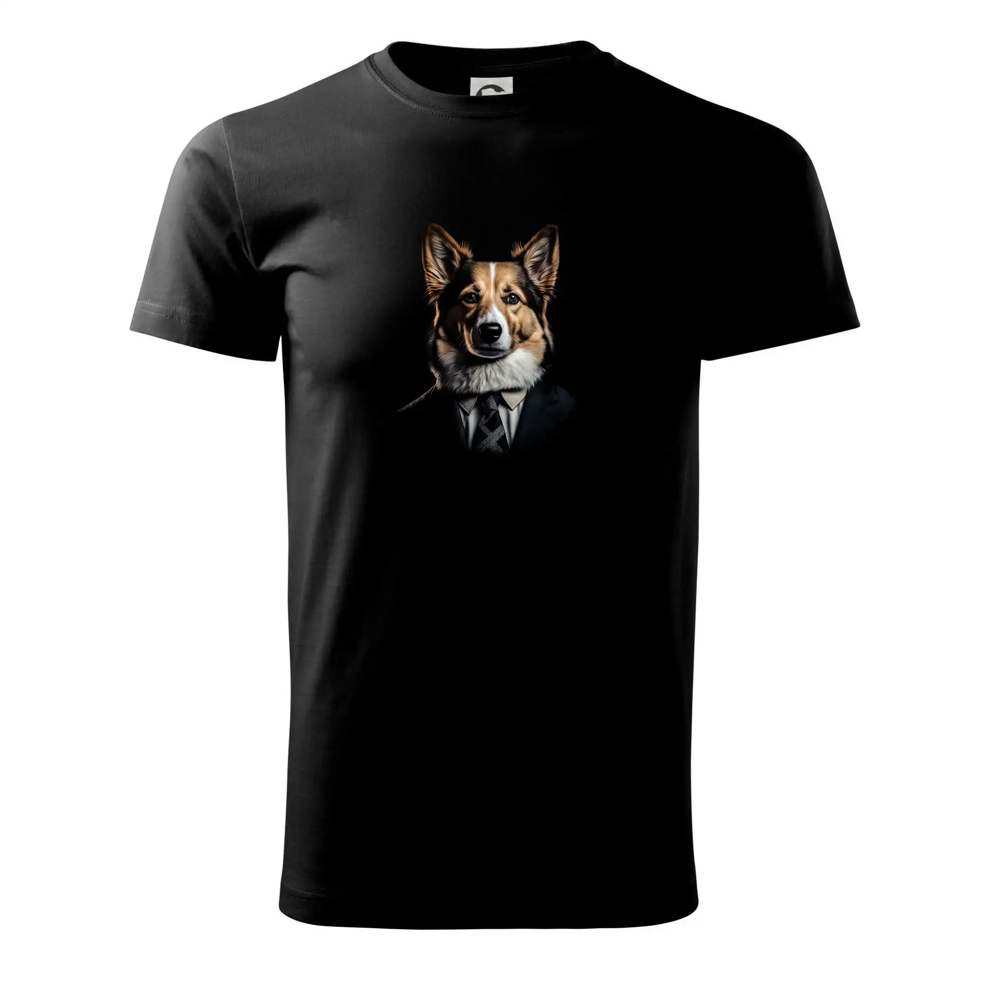 Ostatné psie plemená - Corgi v obleku - Tričko extra veľké  (5-8XL)