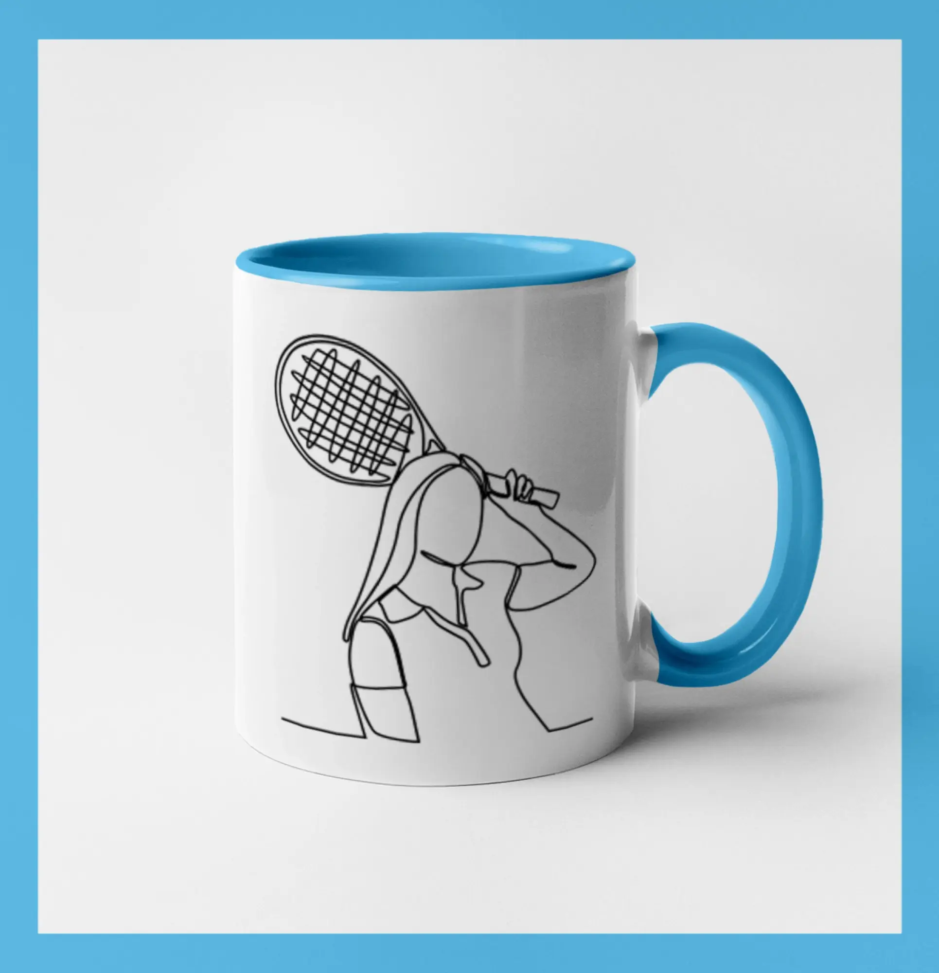 Tenistka jedným ťahom