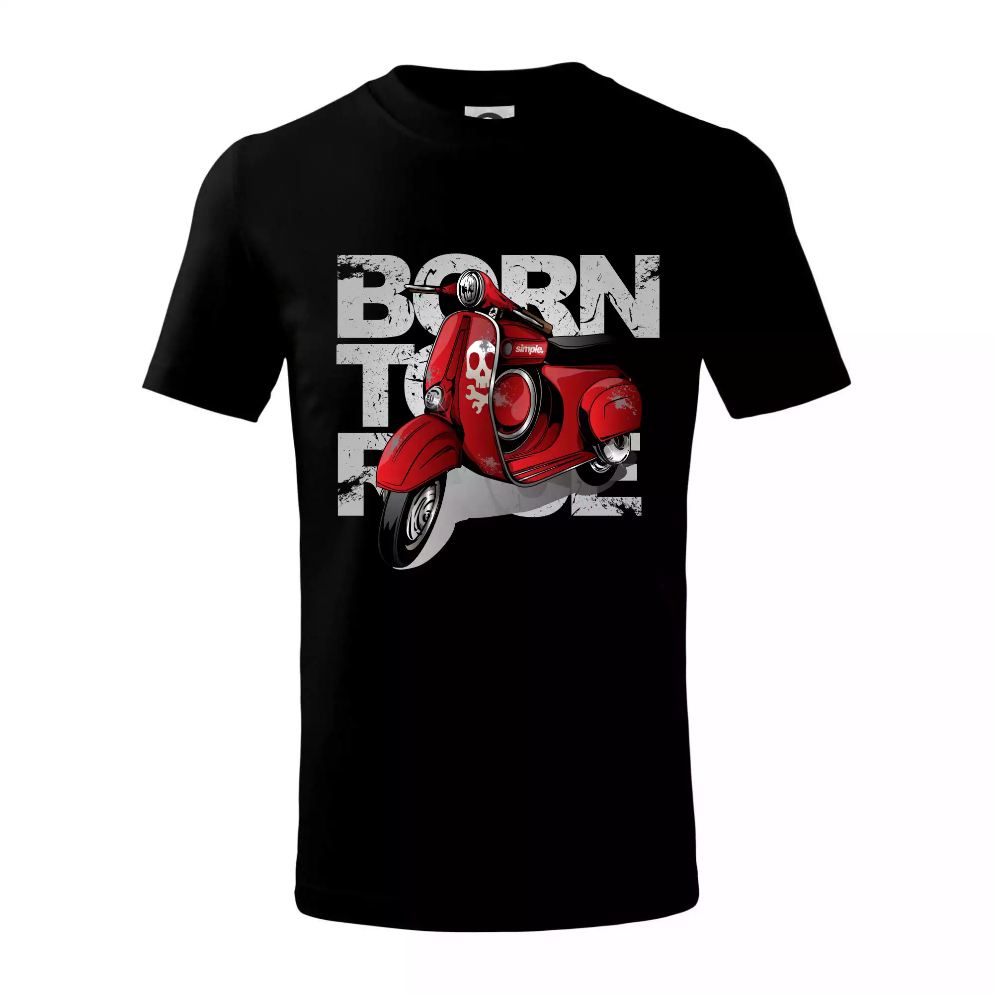 Scooter born to ride red