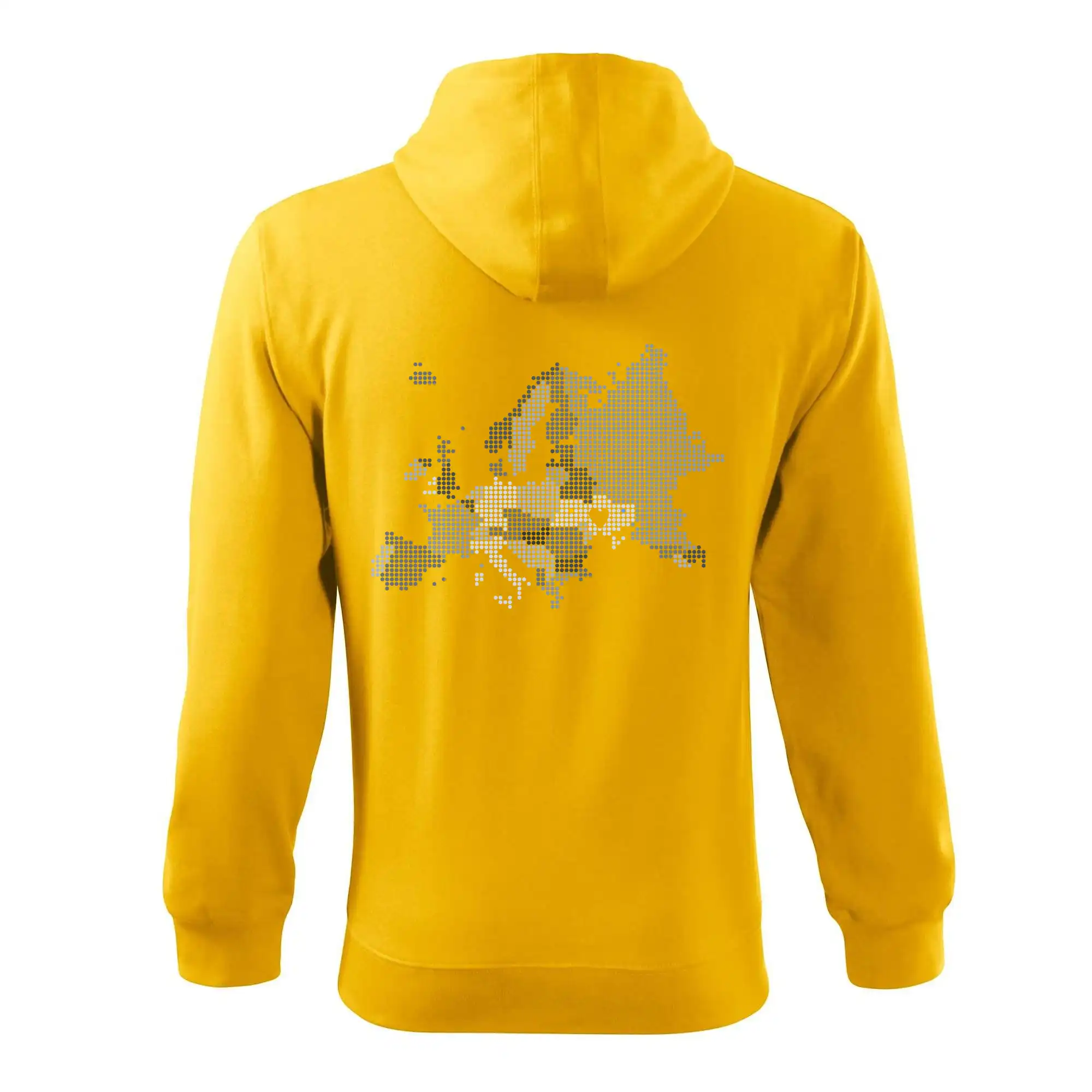 Mapa Evropy - srdce v Ukrajině