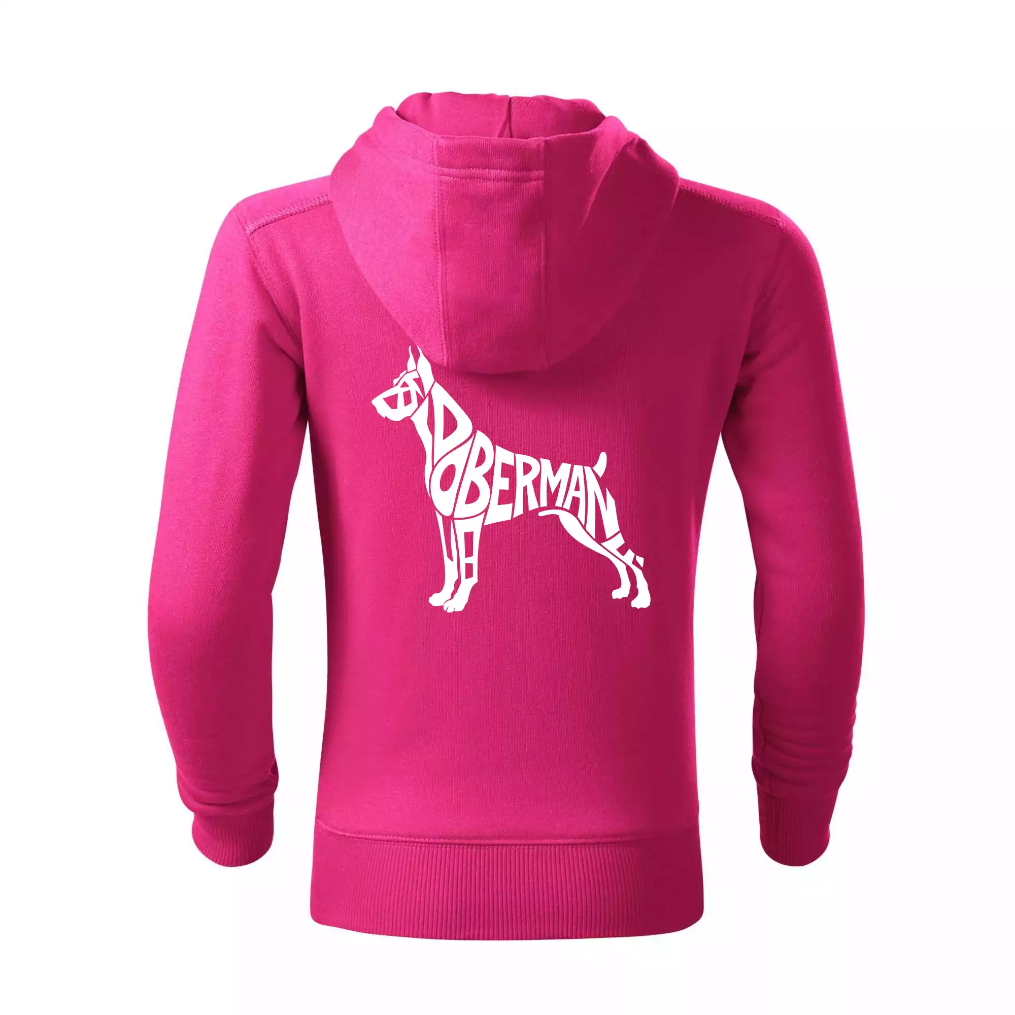 Doberman - nápis v tělě