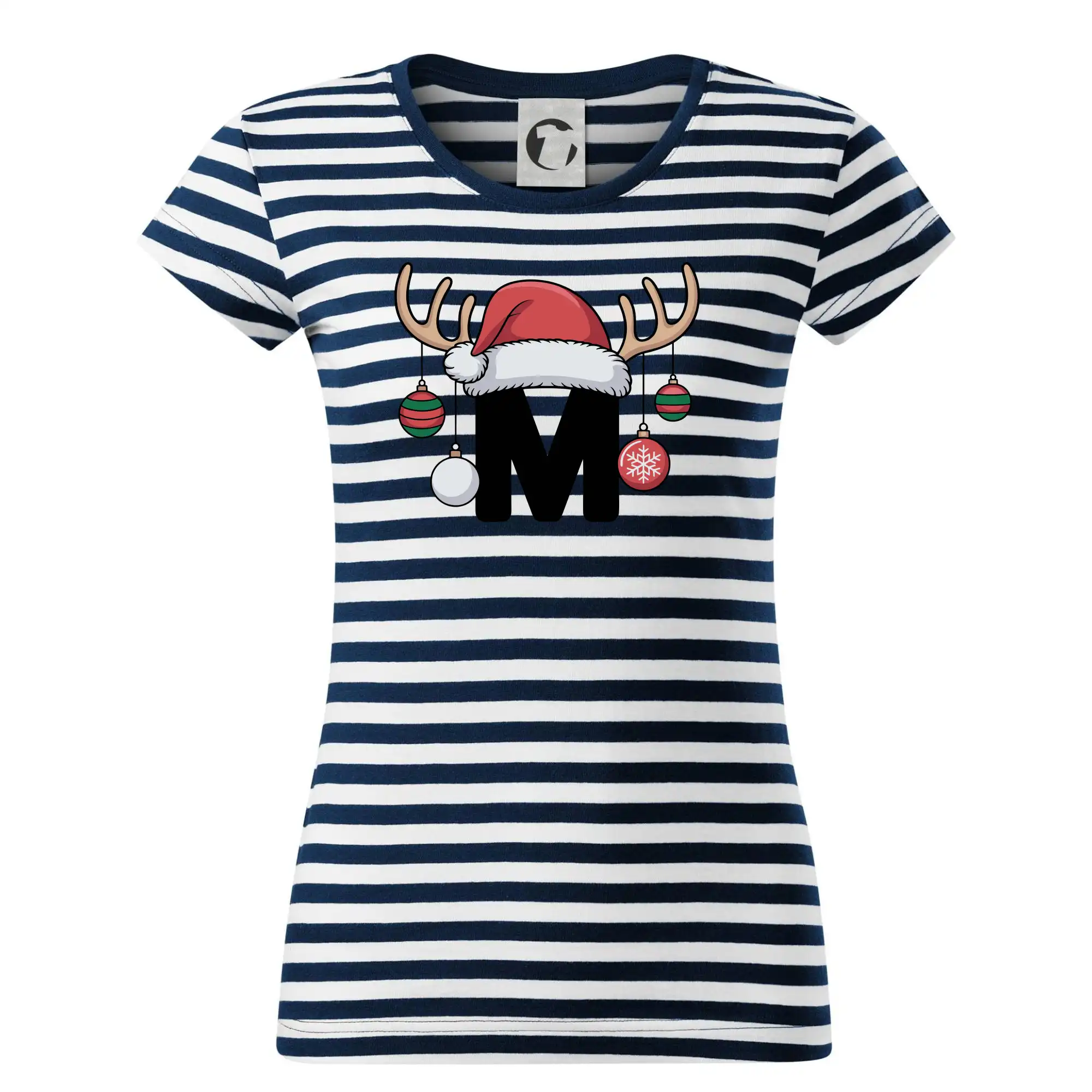 Vanoční rodinná trička - písmeno a čepice