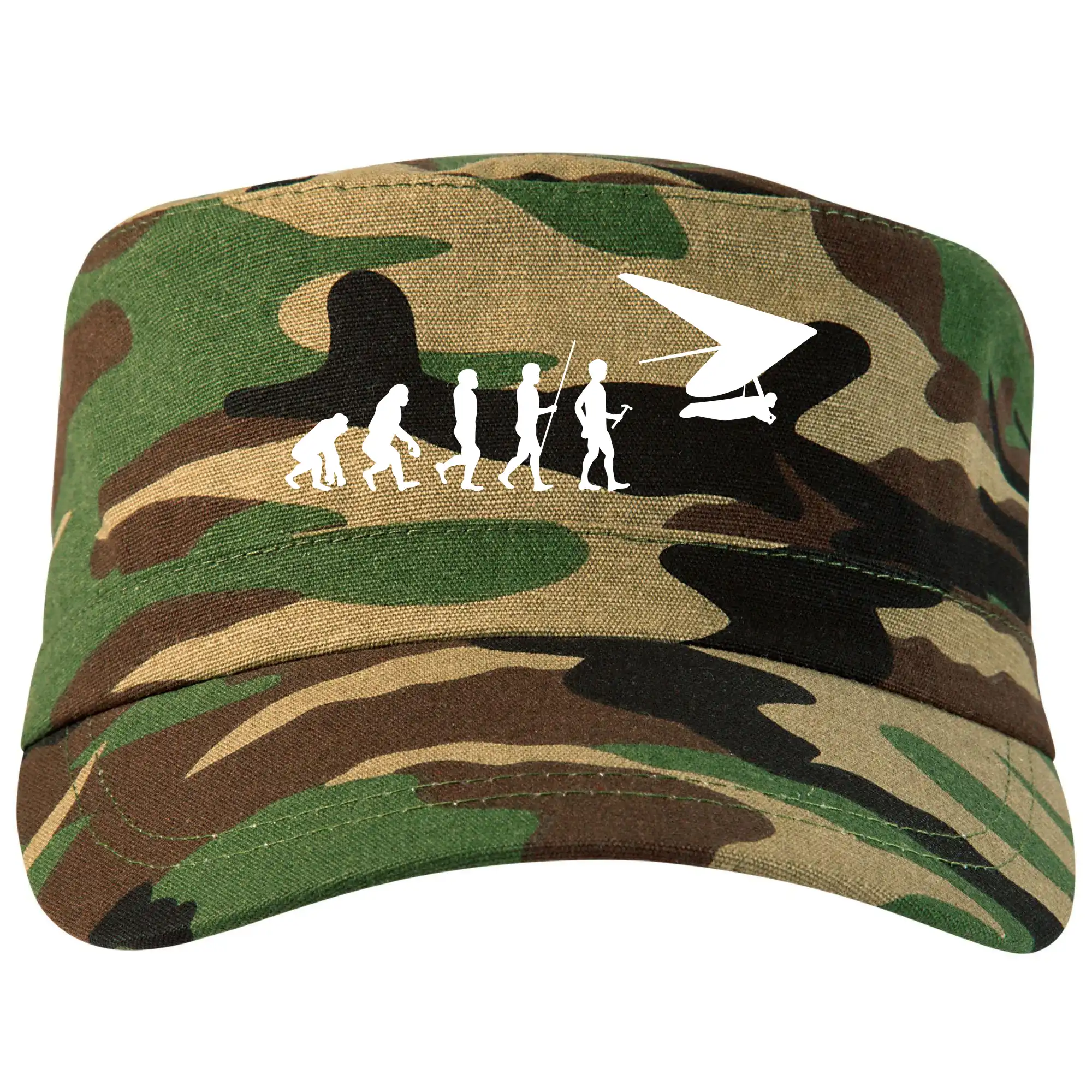 Tričká s motívom paraglidingu - Evolúcia rogalo - Šiltovka CAMO