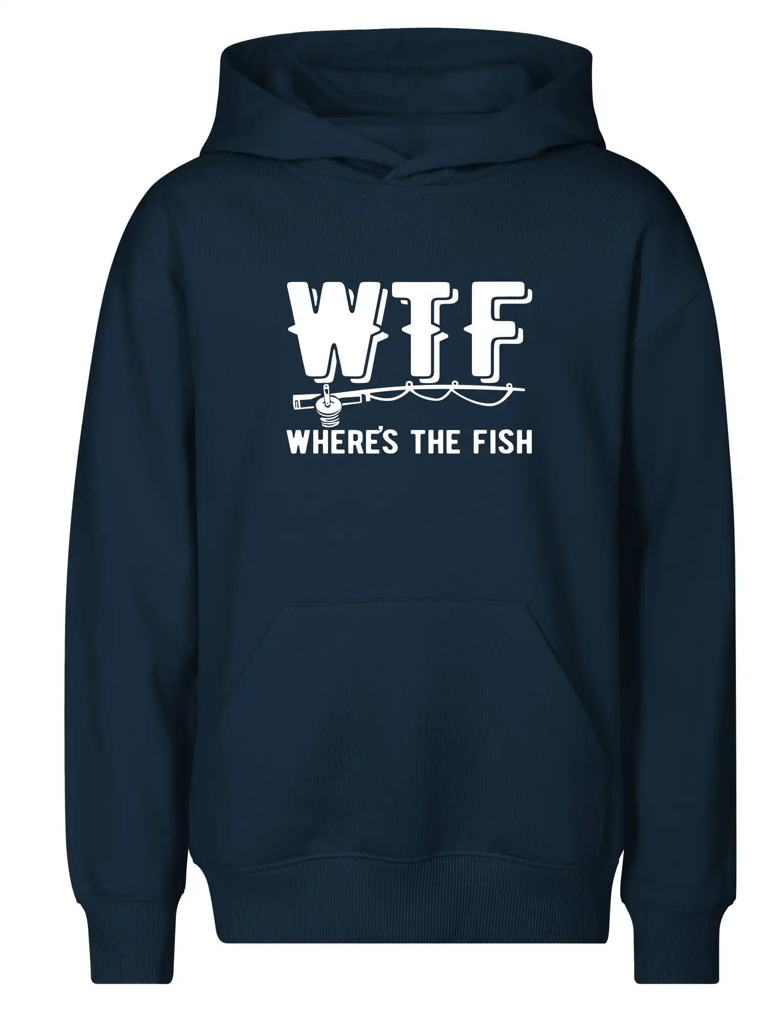 Tričká pre rybárov s potlačou - Wheres's the Fish WTF - Detská mikina - Chill