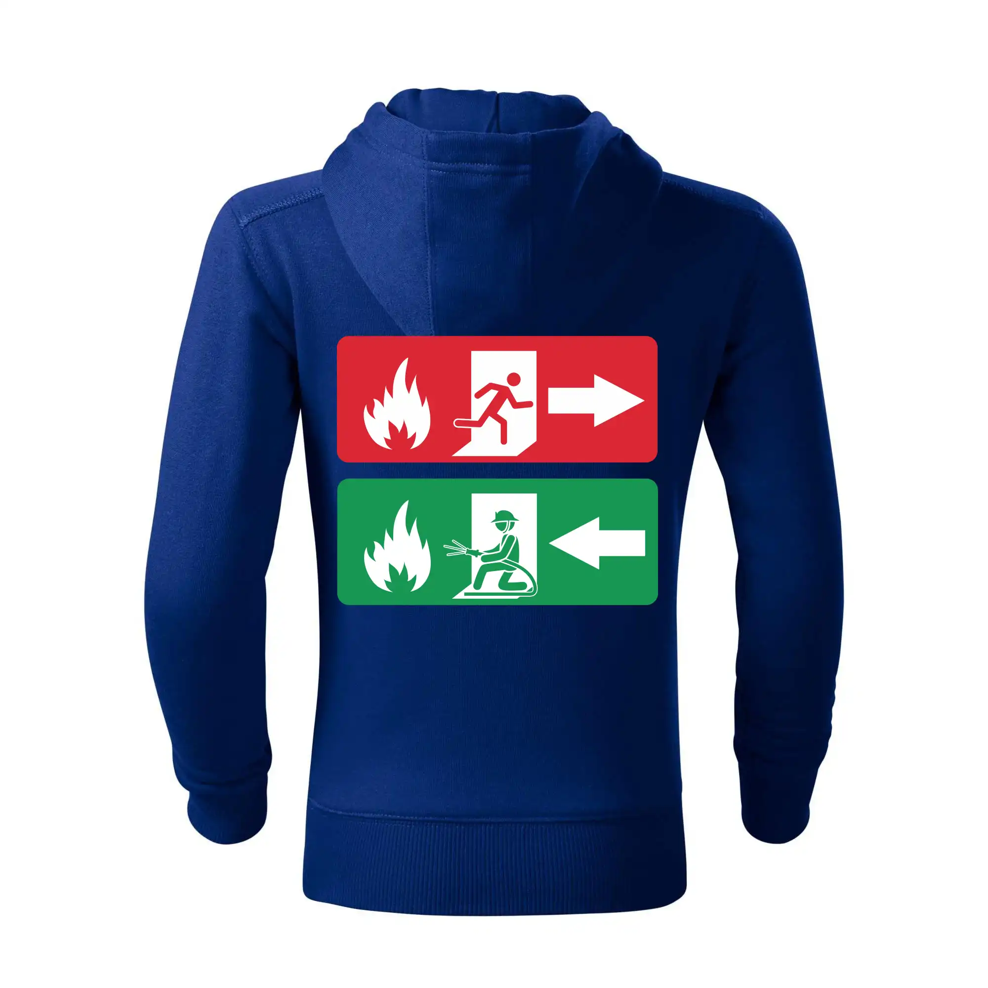 Lidé utíkají, hasiči přibíhají