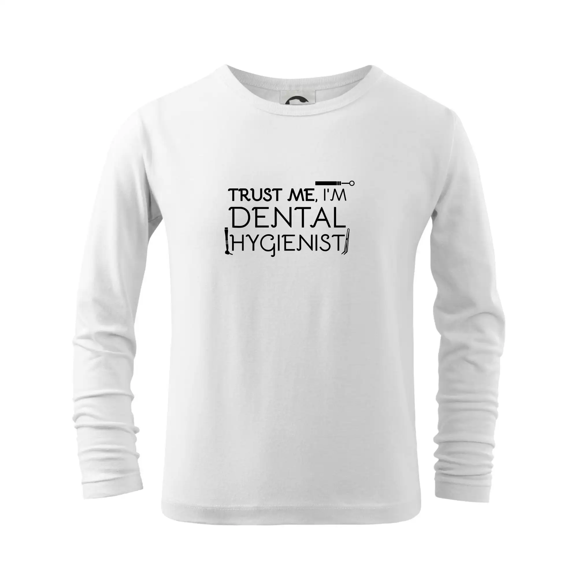 Tričká a mikiny pre zubárov - Trust me I'm dental hygienist - Tričko detské Long Sleeve