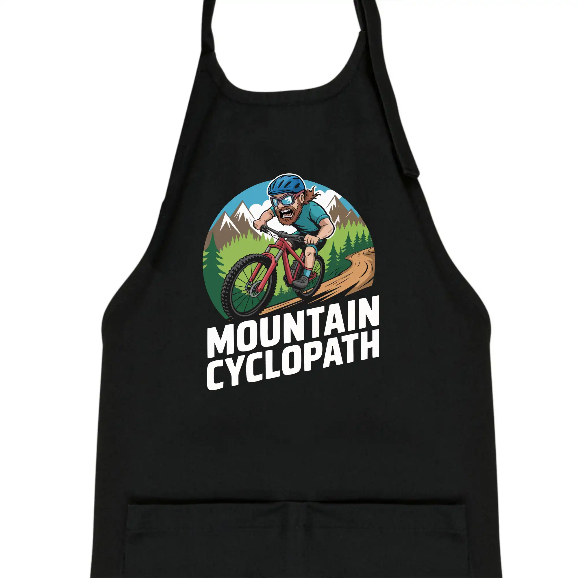 Tričko ako darček pre cyklistu - Mountain cyclopat plnovous - Detská zástera na varenie