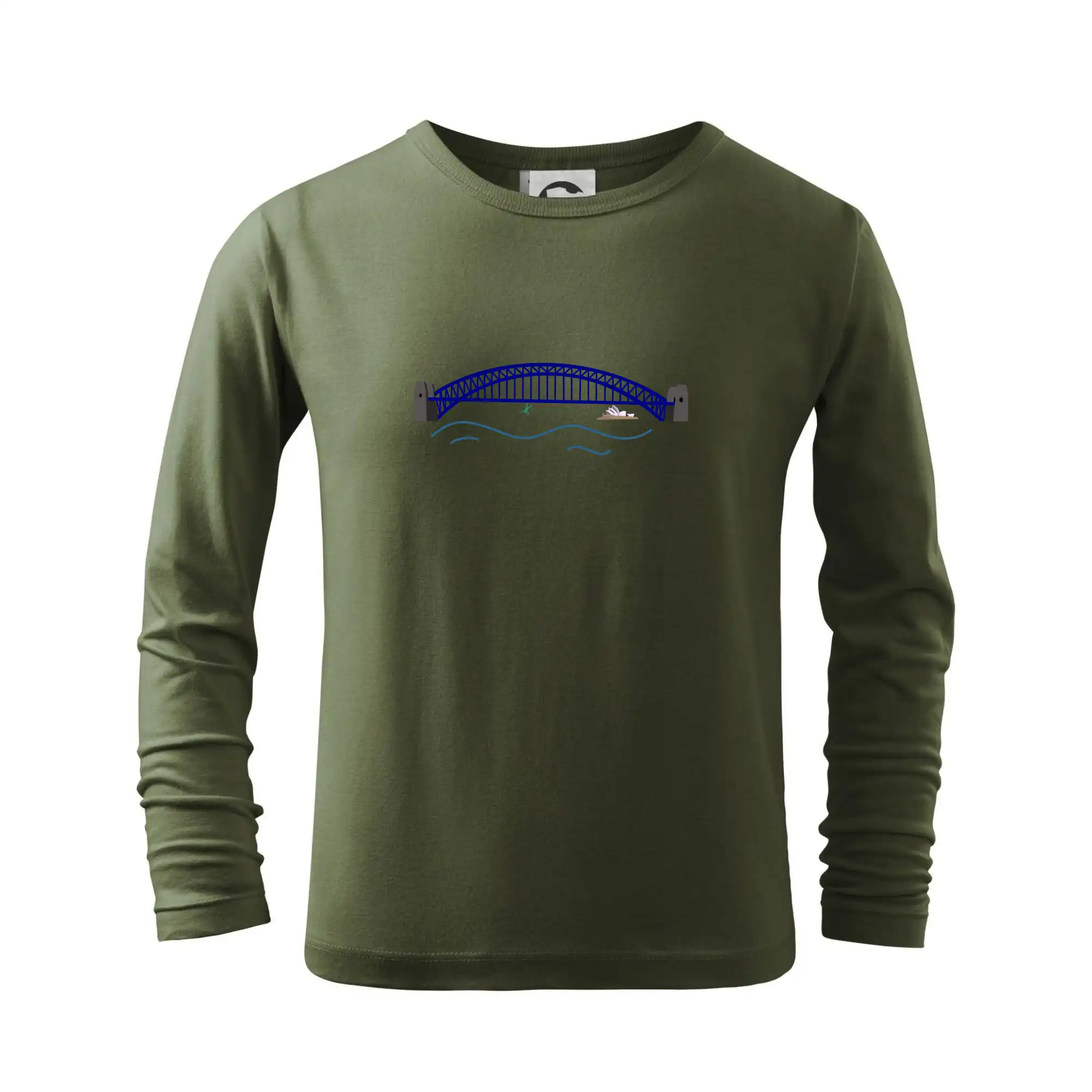 Trička pre cestovateľov - Most Sydney - sebevrah (Moňas) - Tričko detské Long Sleeve