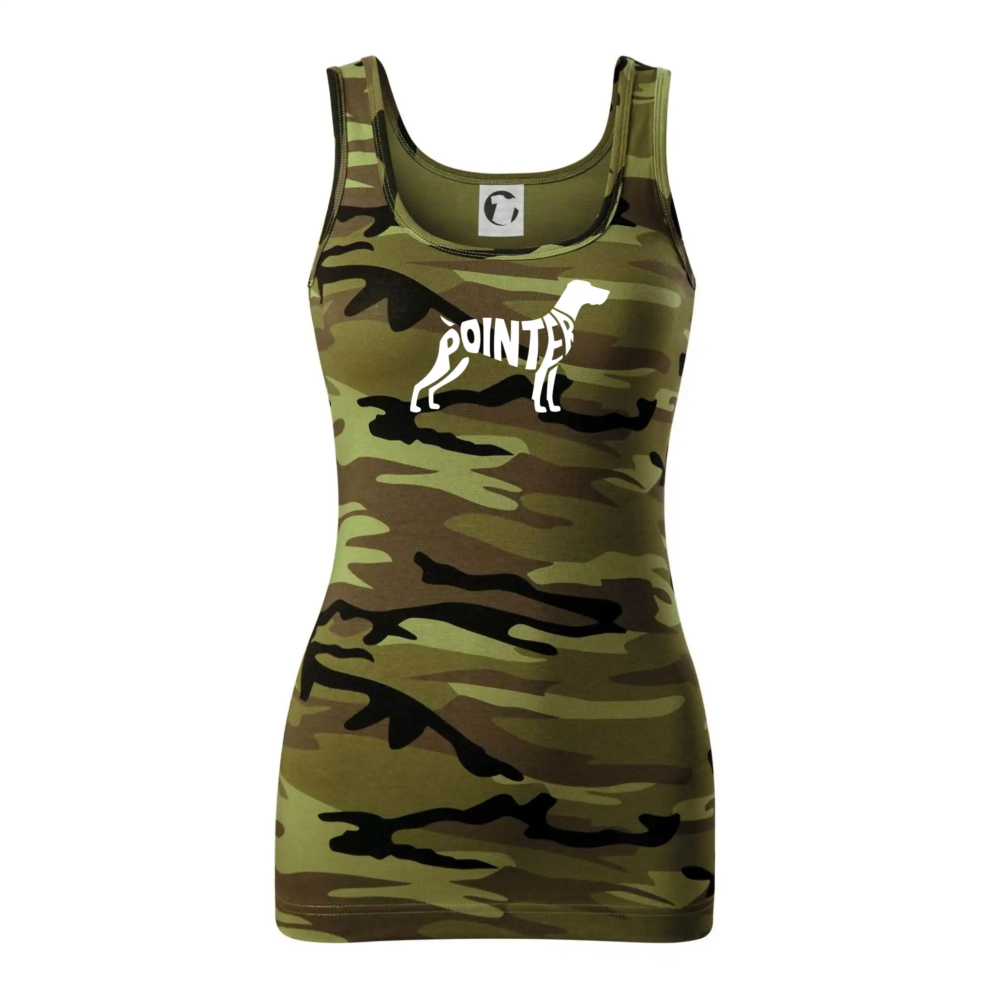 Ostatné psie plemená - Pointer nápis v tele - Maskáčové tielko