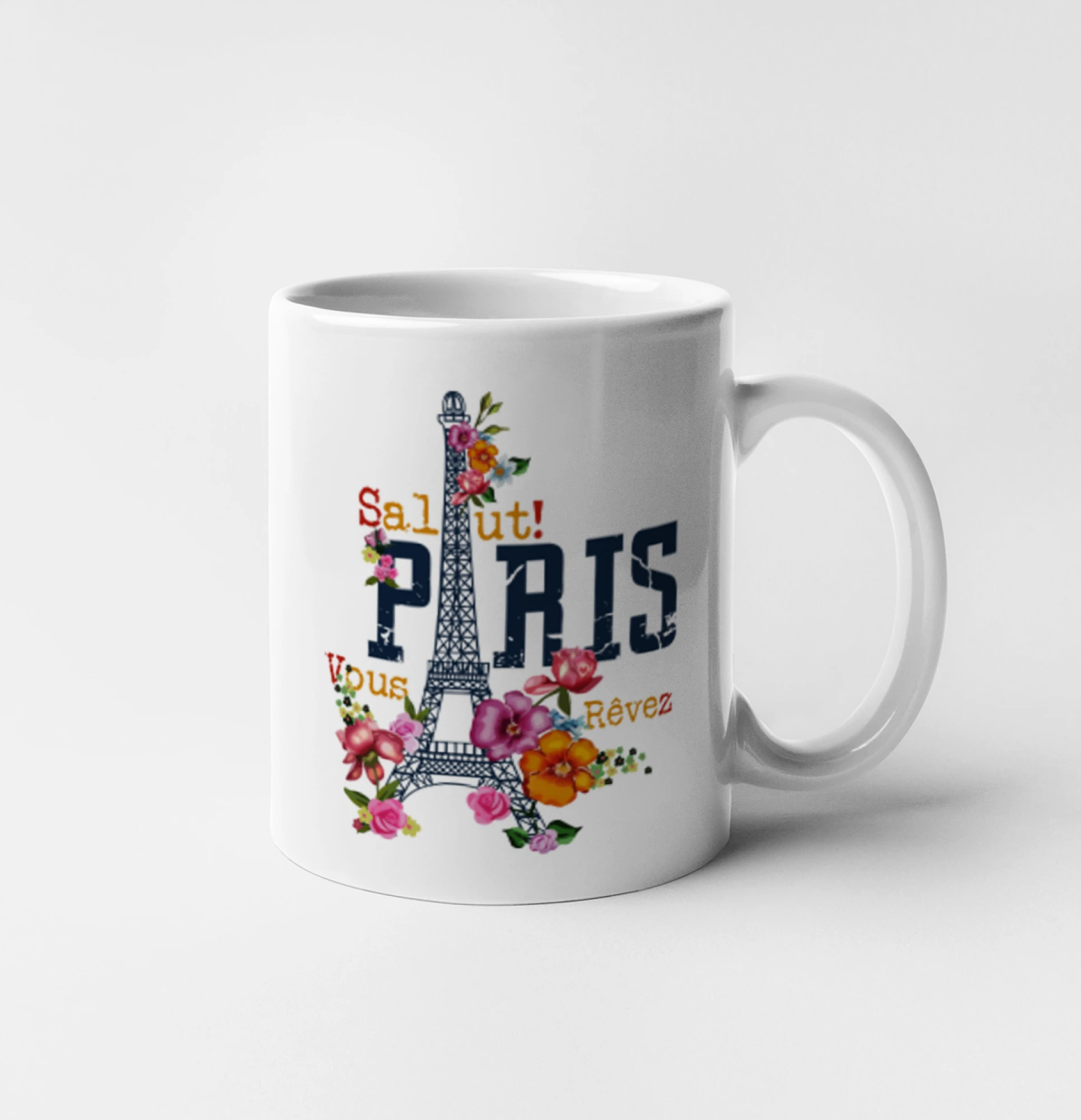 Tričká Francúzsko - Paris salut vous revez - Hrnček 