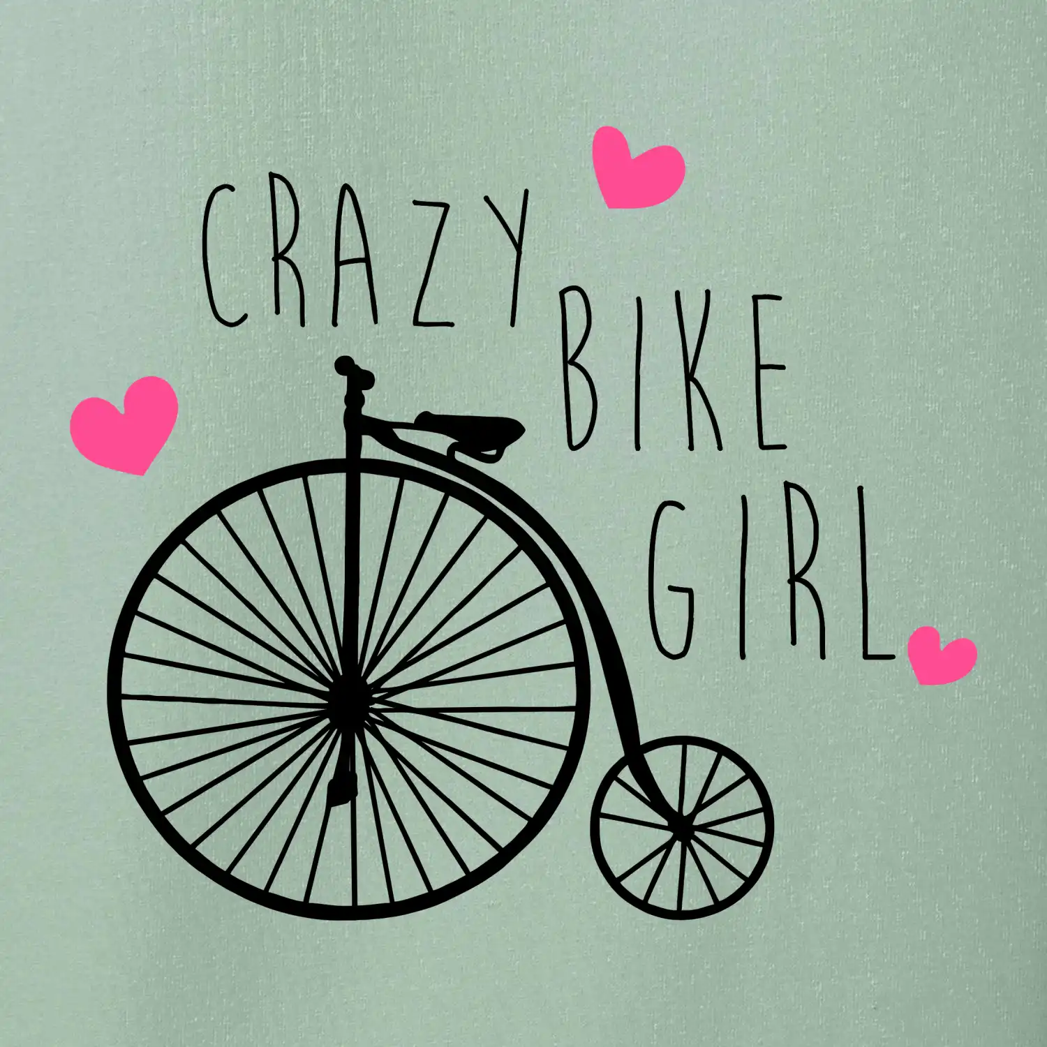 Crazy bike girl