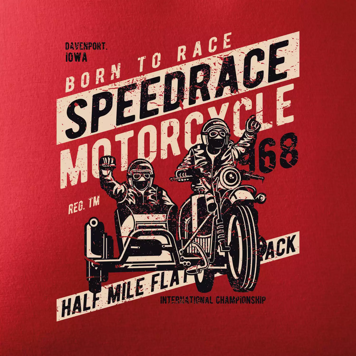 Speedrace motrcycle half mile