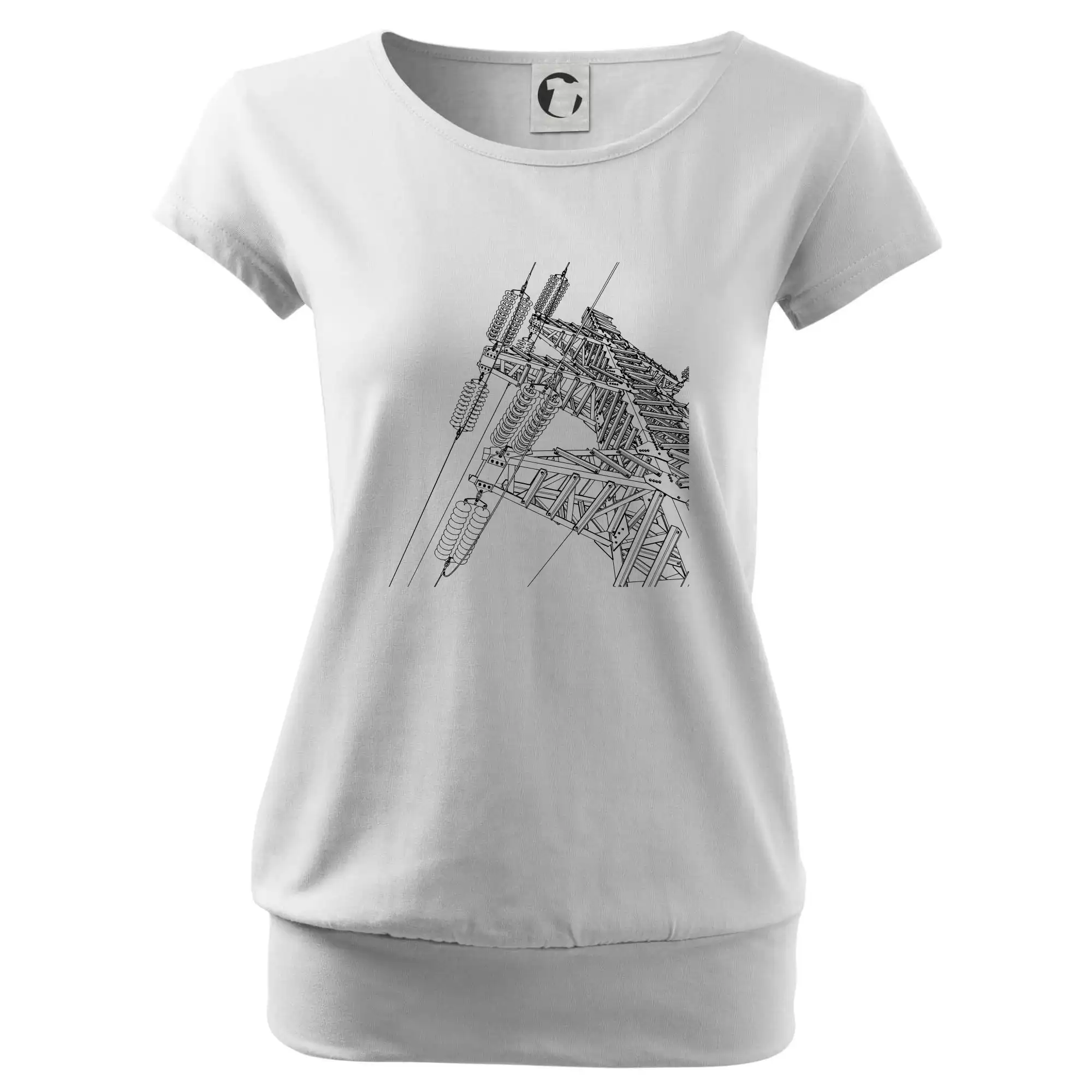 Nákres stožáru vysokého napětí