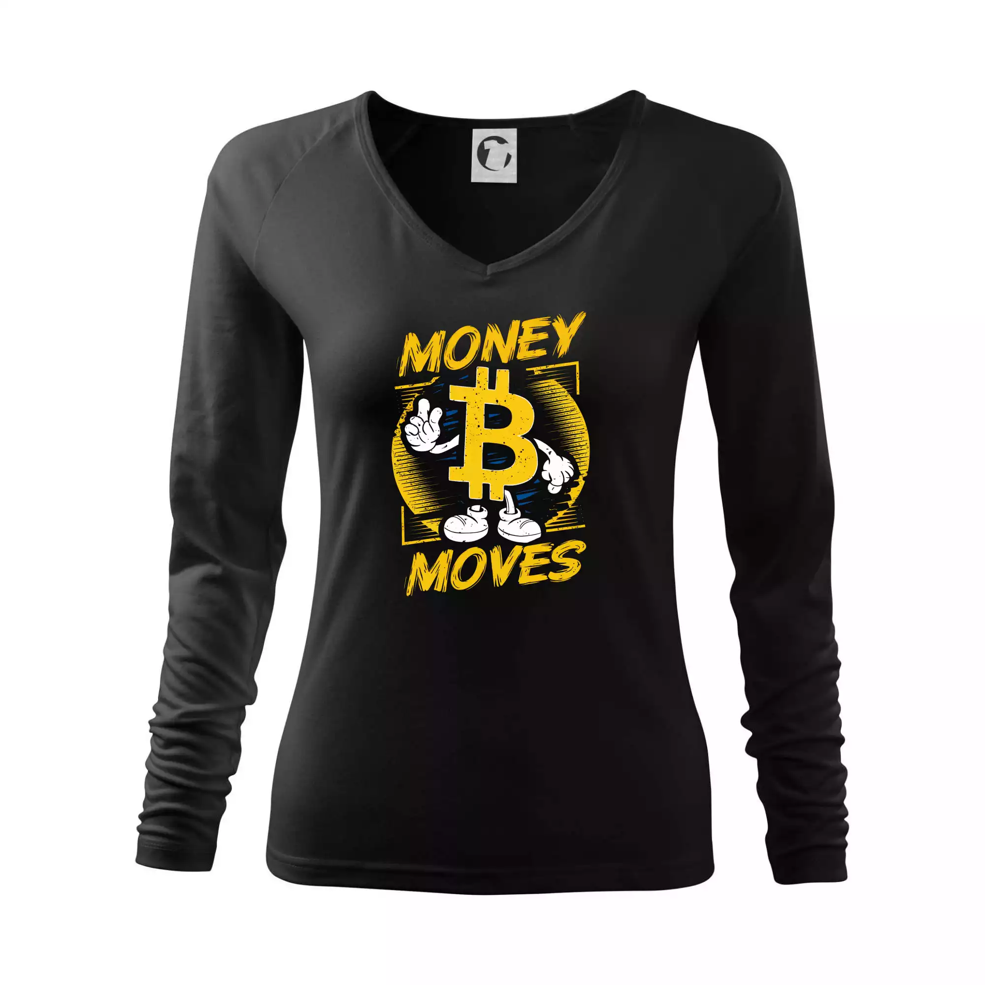 Money moves bitcoin mascot