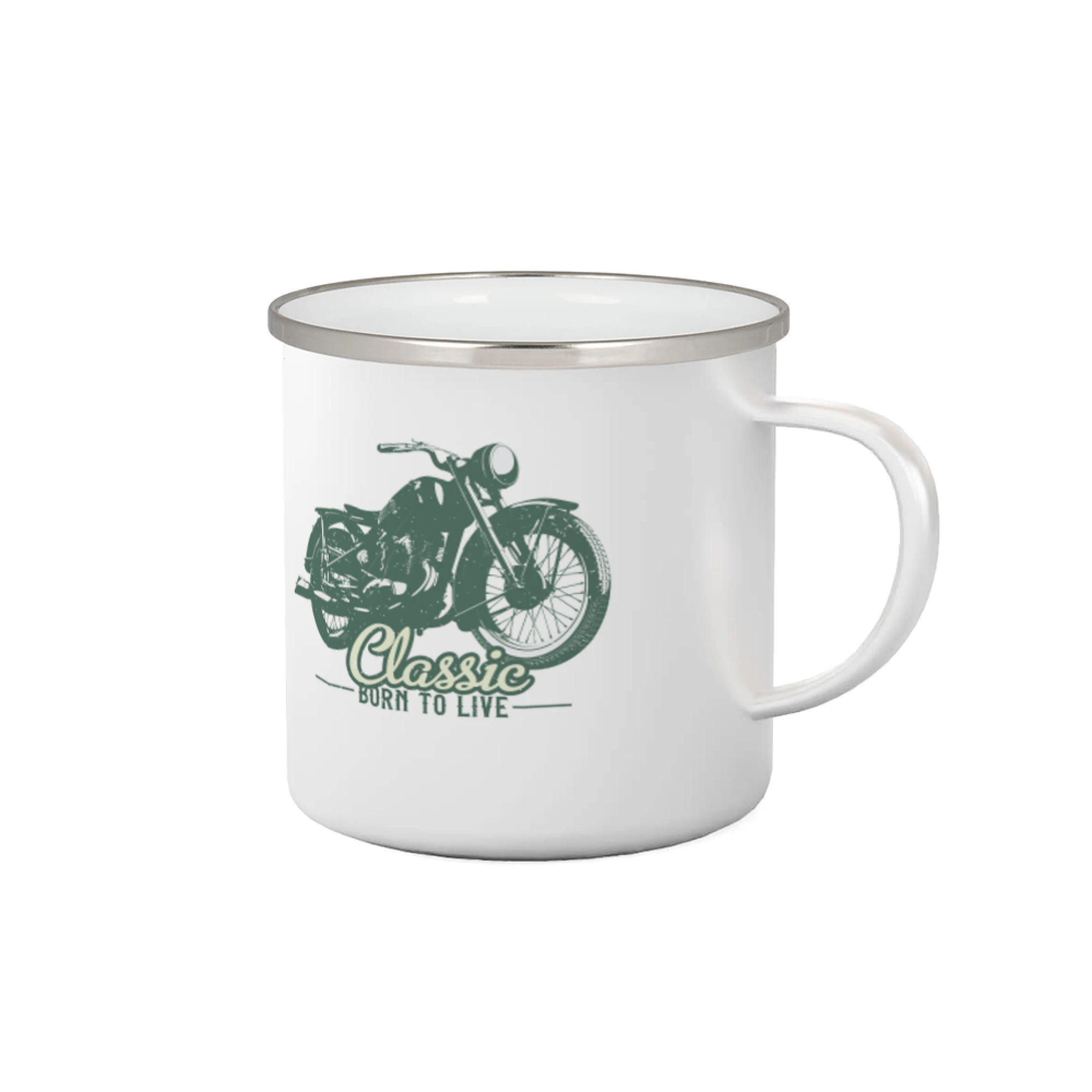 Tričká pre motorkárov¨ - Born to live classic - Plecháčik