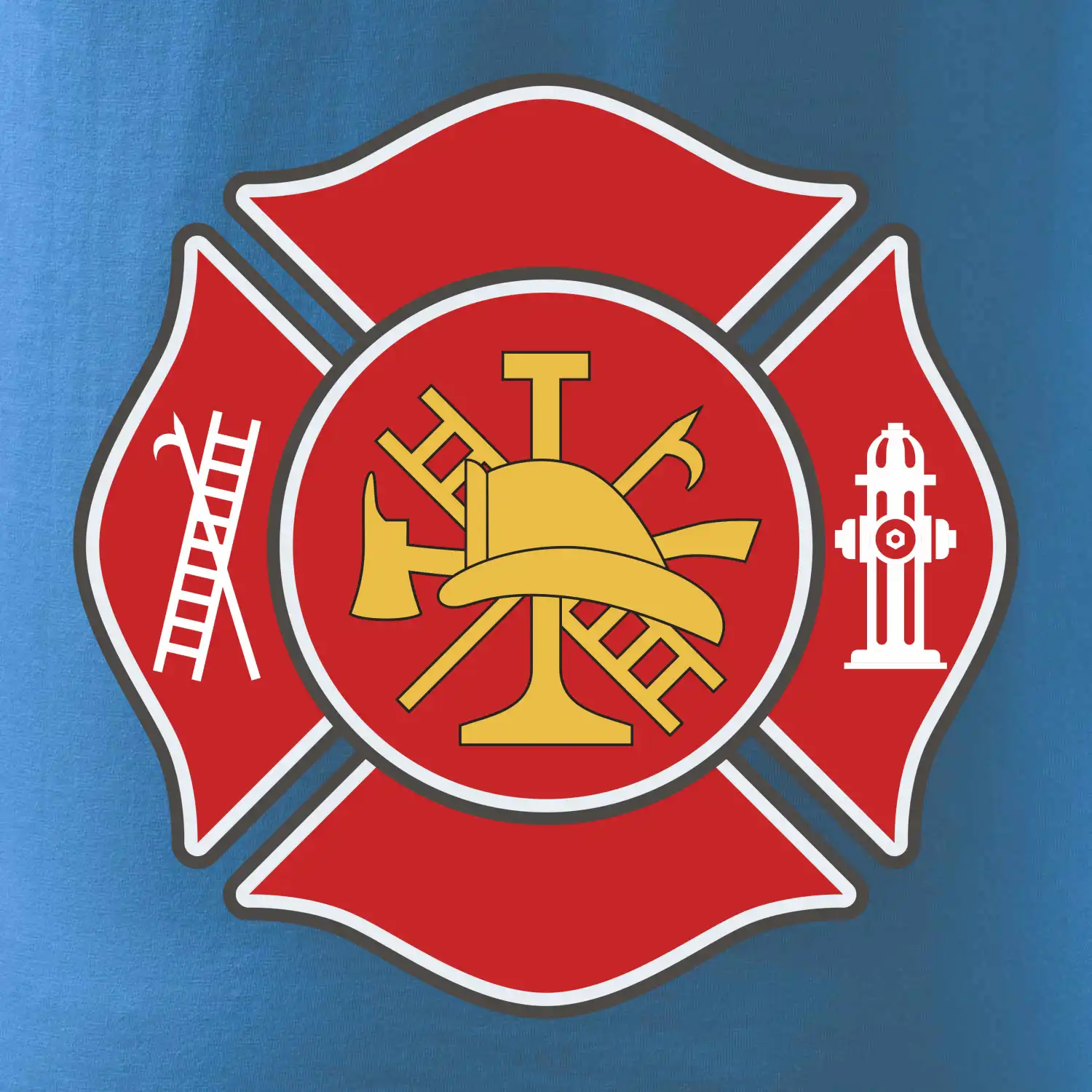 Fire department logo červené