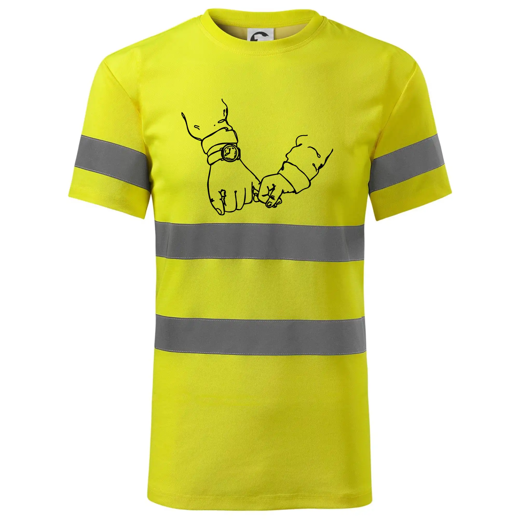 Táta a syn ruce obrys