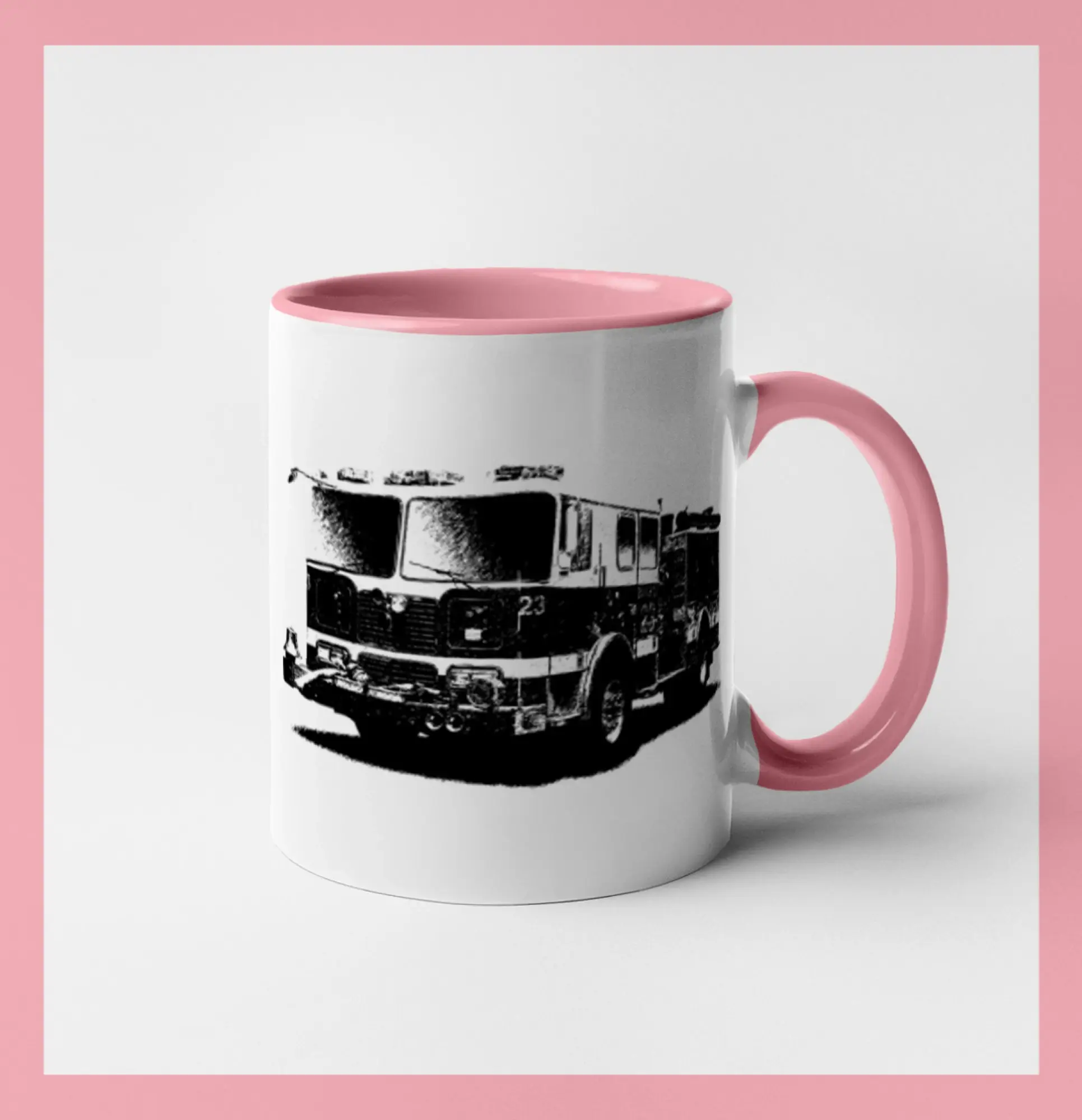 Originálne tričká pre hasičov - Hasičské auto americkej - Hrnček 