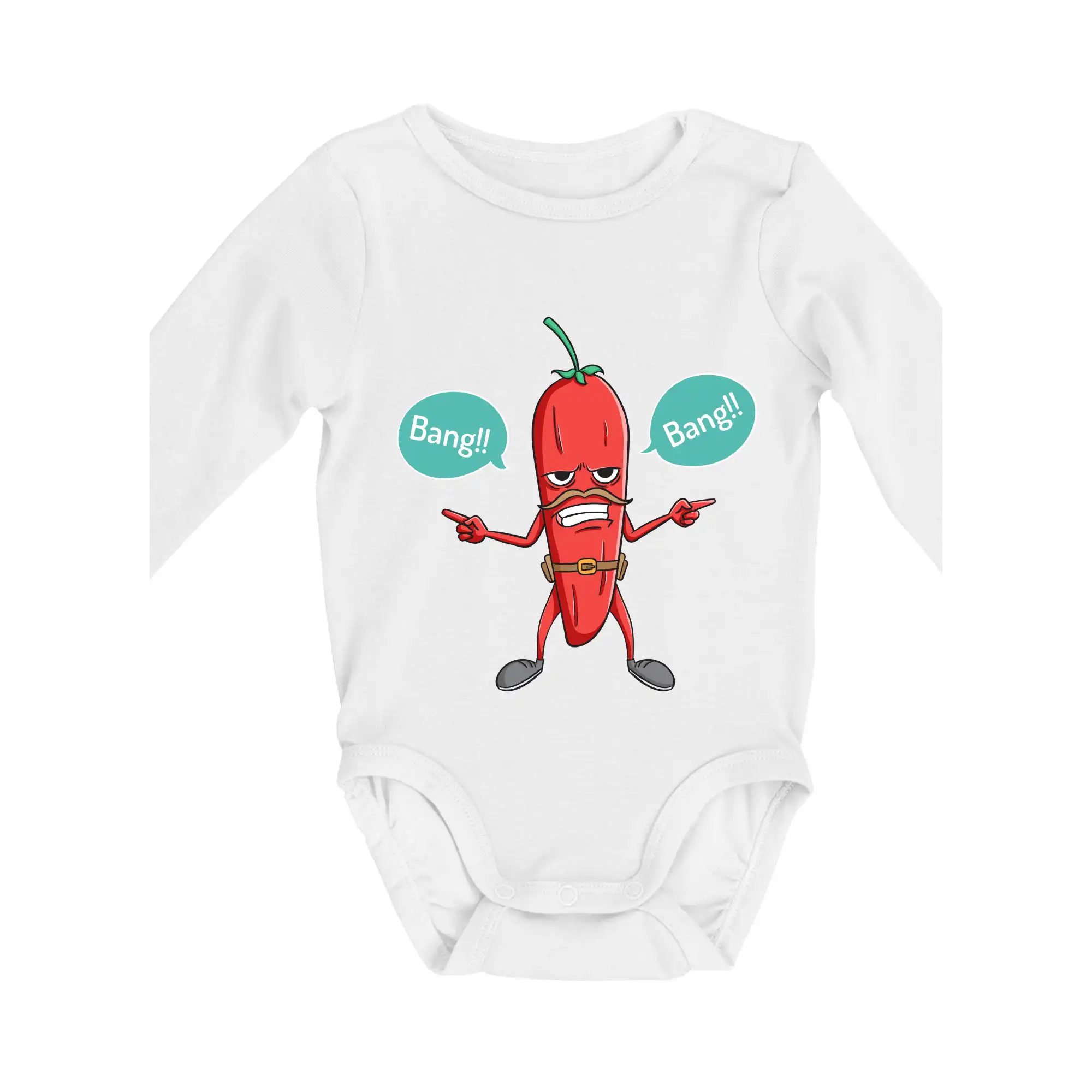 Chilli bang bang - Body dojčenské s dlhým rukávom