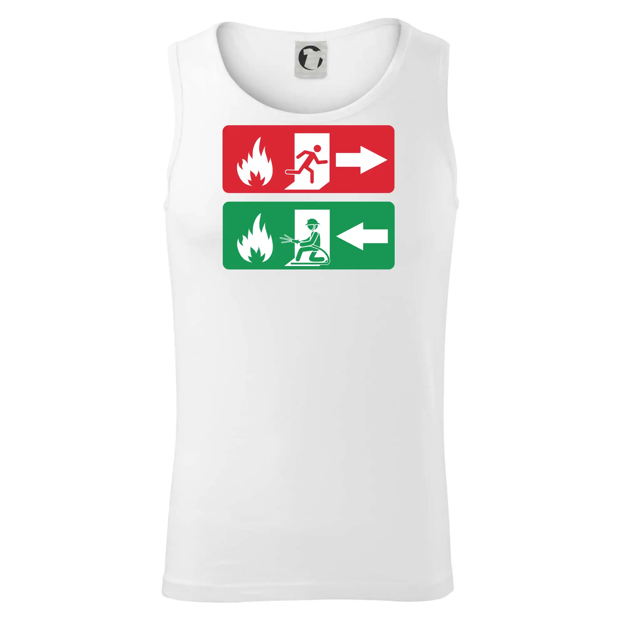 Originálne tričká pre hasičov - Lidé utíkají, hasiči přibíhají - Tielko pánske Core