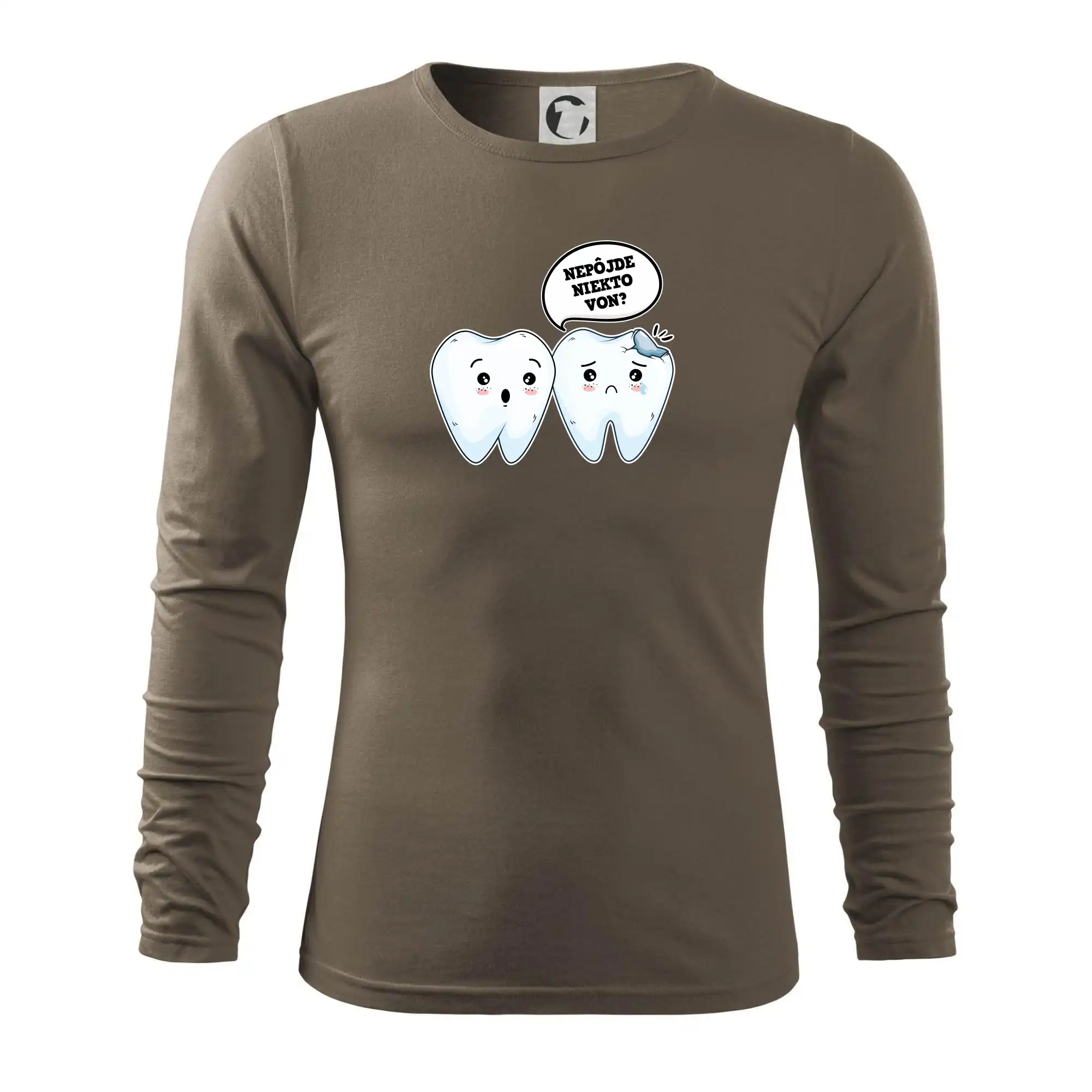 Tričká a mikiny pre zubárov - Nepôjde niekto von? - Tričko s dlhým rukávom FIT-T long sleeve