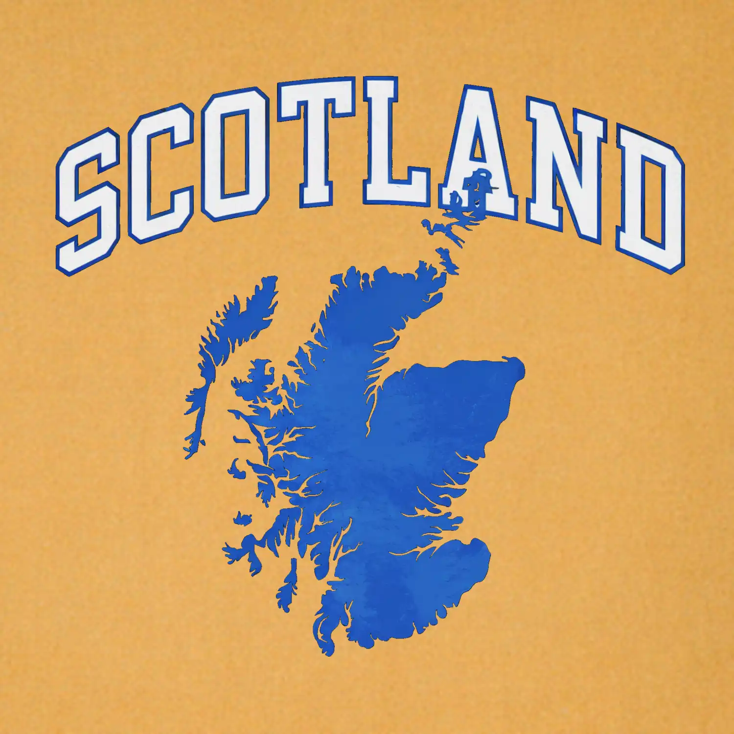 Scotland nápis s mapou
