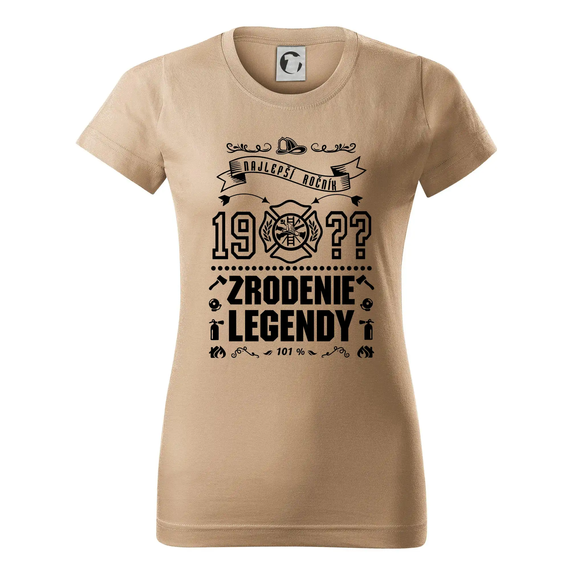 Trička Zrodenie legendy - Zrodenie legendy - pre hasičov - Dámske tričko basic - ľahko voľnejšie a dlhšie
