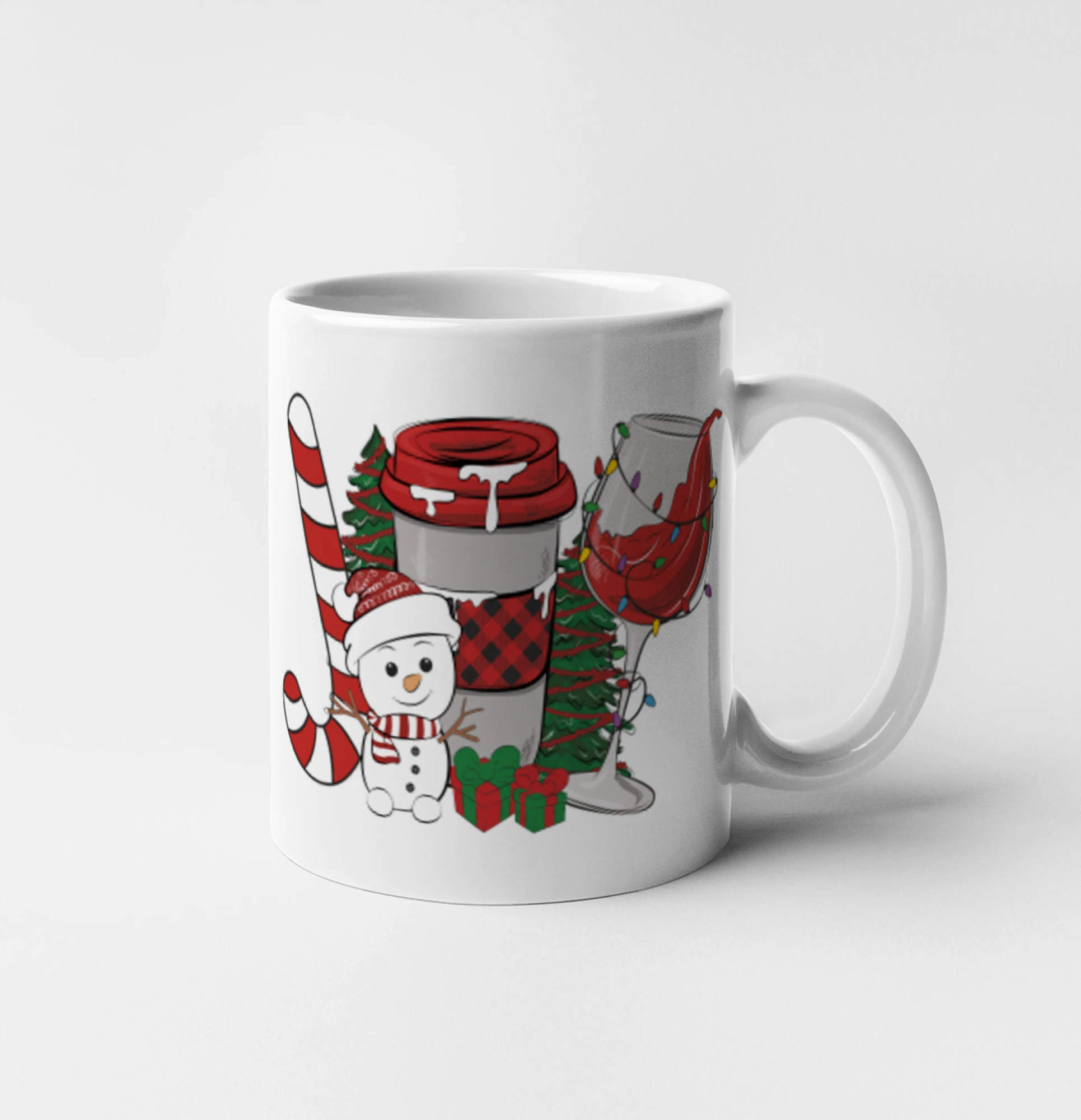 Vánoce, víno a sněhulák