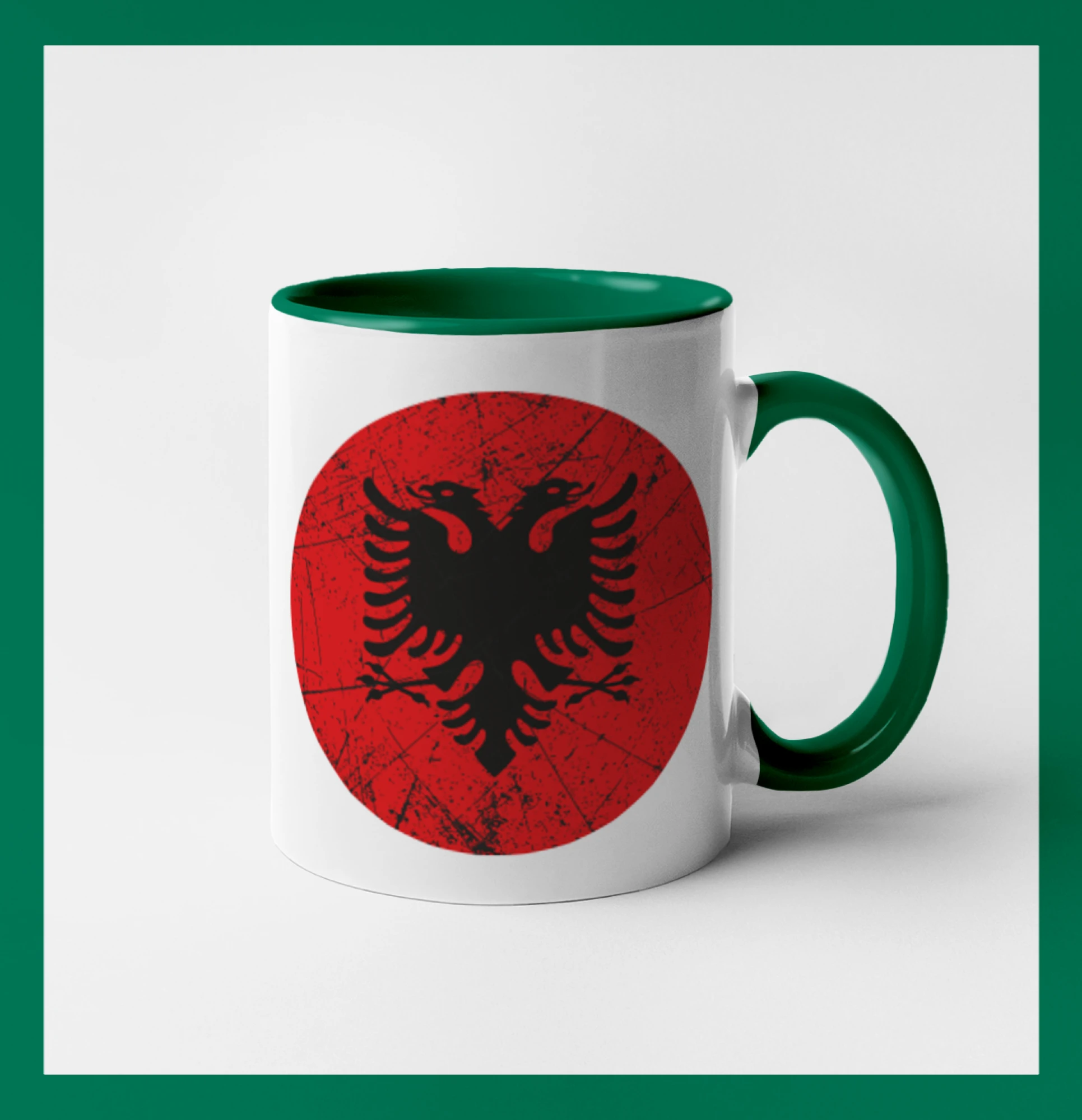 Albánsko znak v kruhu