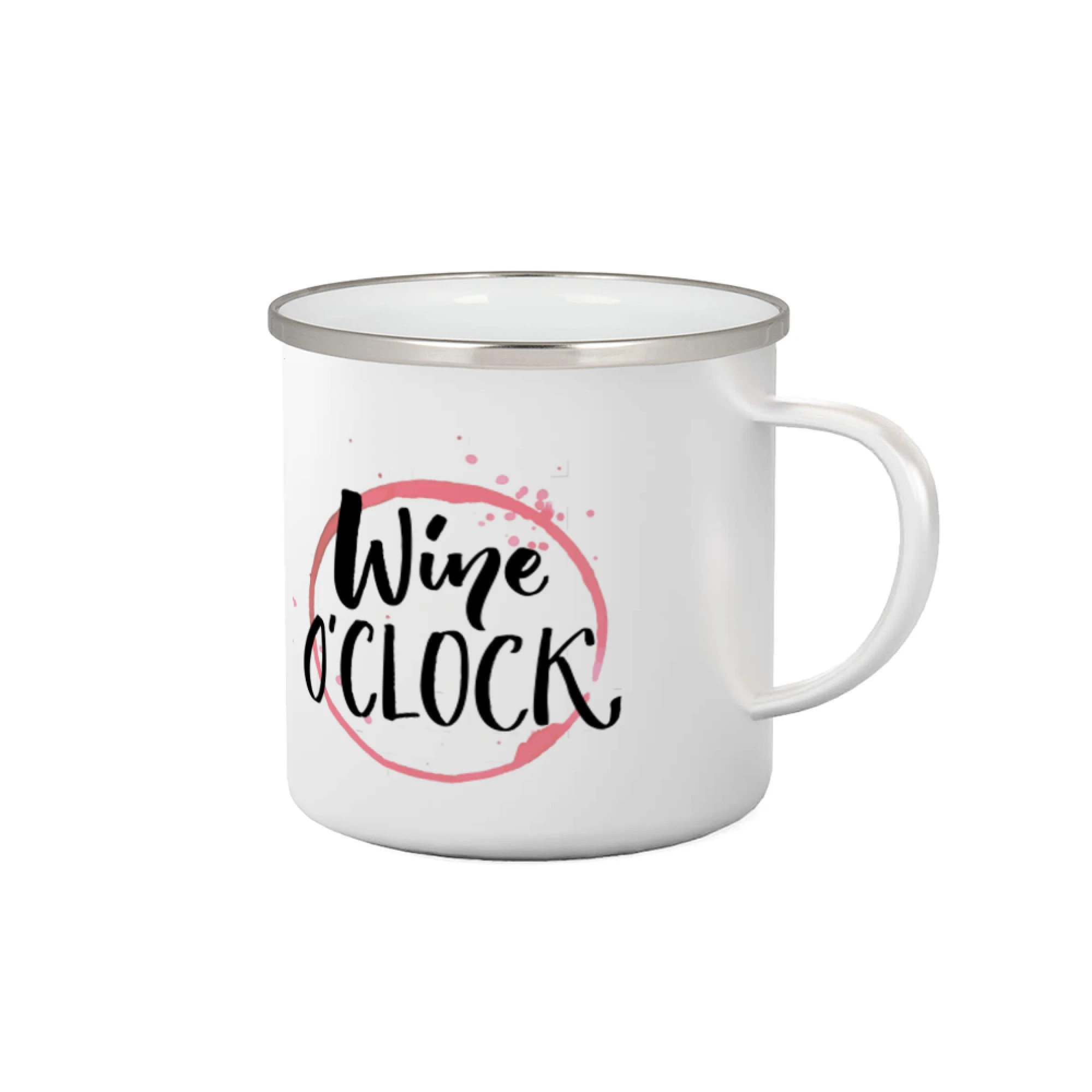 Vtipná tričká s tematikou vína - Wine o'clock - Plecháčik