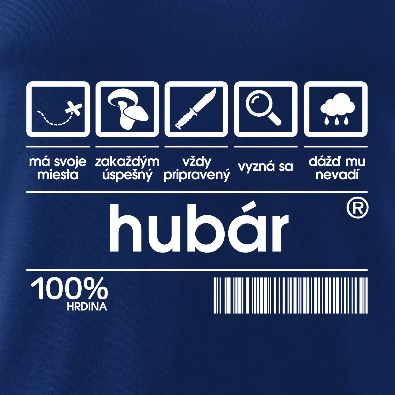 Čiarový kód - Hubár