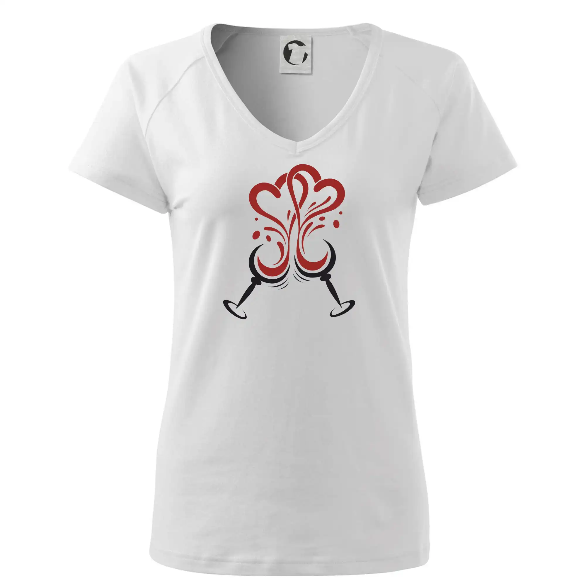 Víno je láska kulaté skleničky