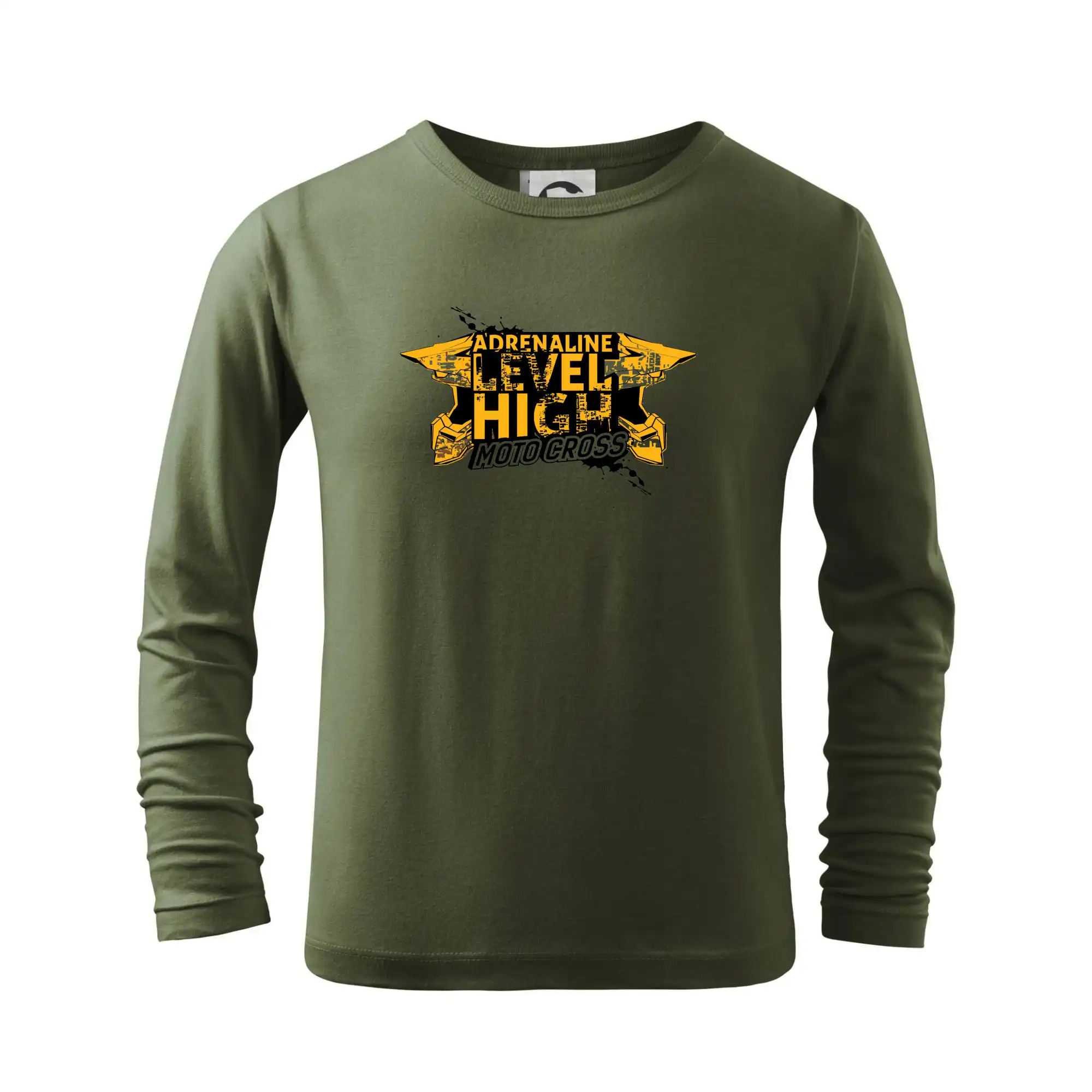 Motocross tričká - Motocross adrenaline level high - Tričko detské Long Sleeve
