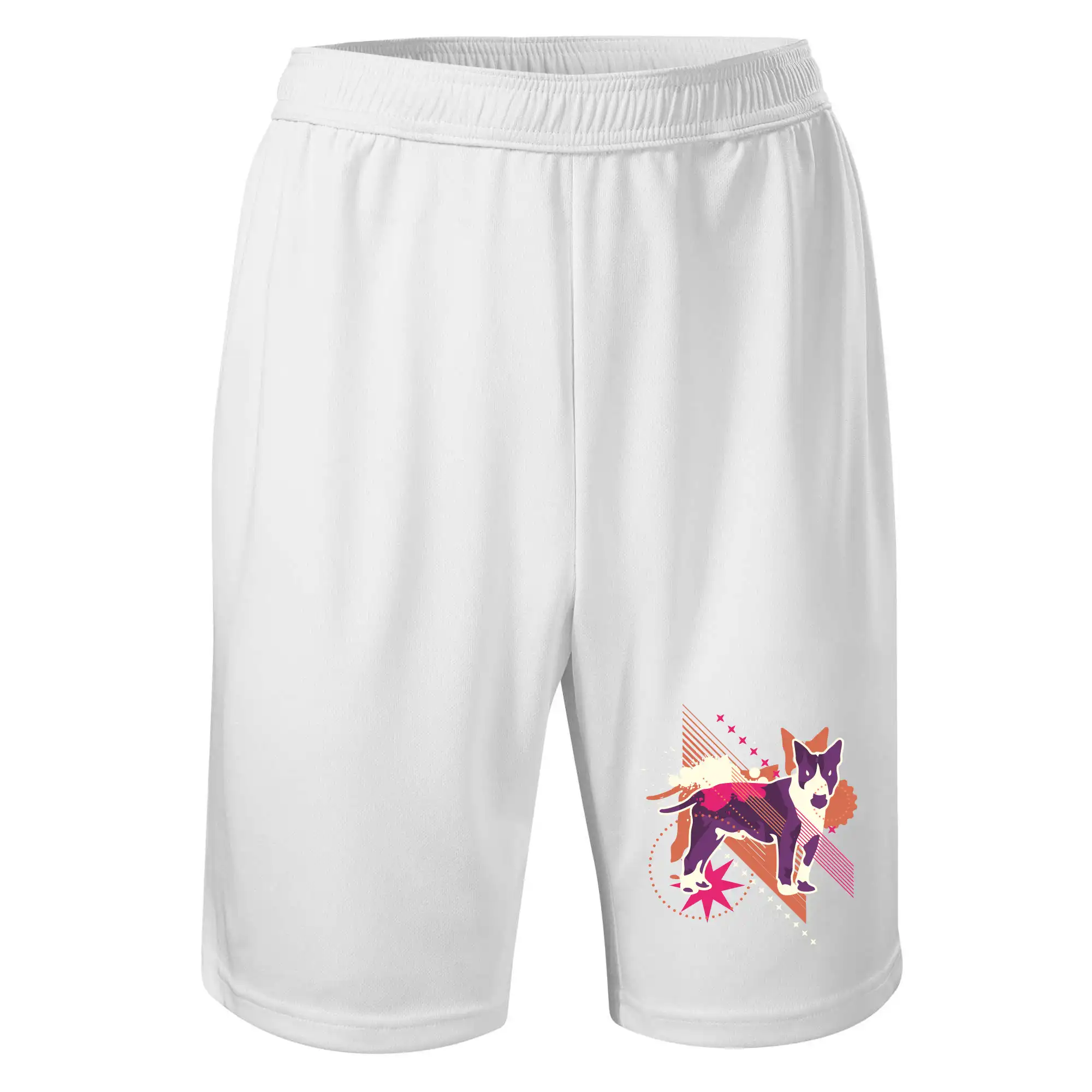 Pes abstrakce fialový