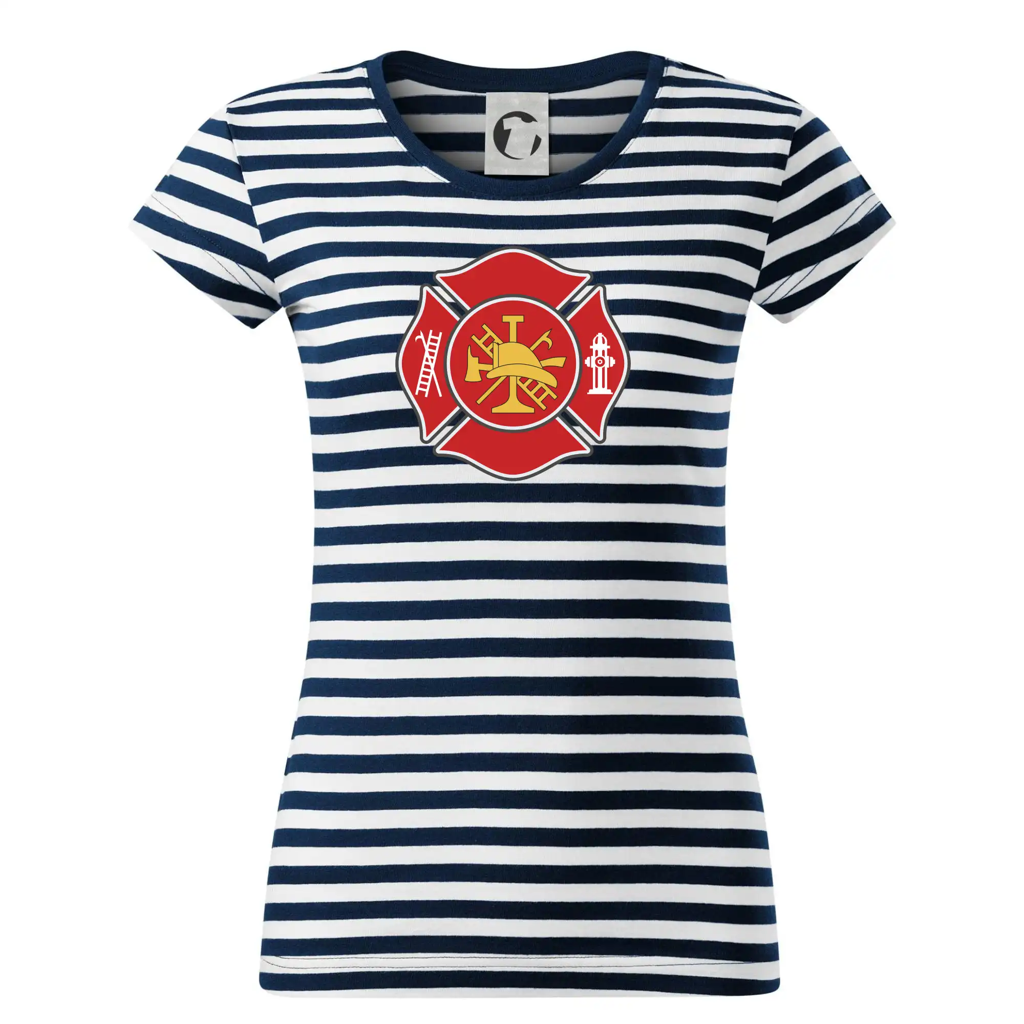 Originálne tričká pre hasičov - Fire department logo červené - Tričko na vodu