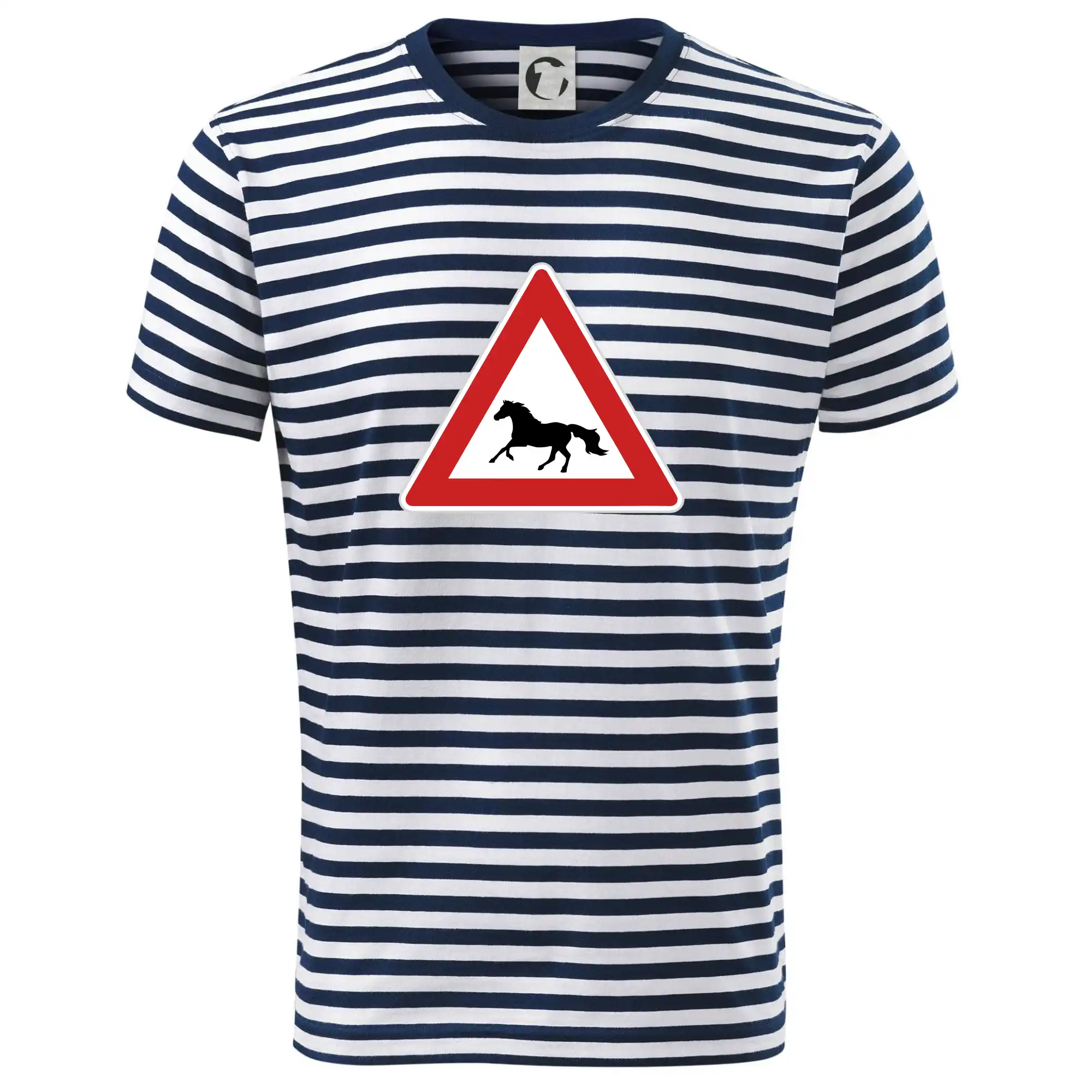 Tričká s obrázkami dopravných značiek - Dopravná značka - Pozor kôň bežiaci - Dětské triko na vodu