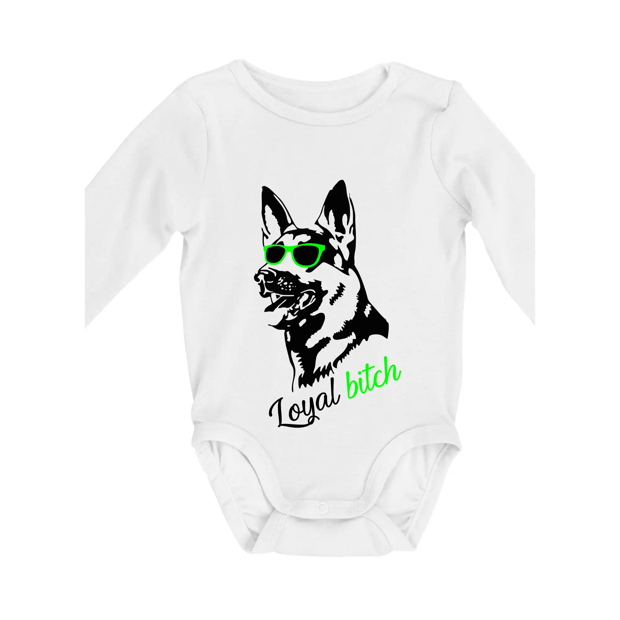 Nemecký ovčiak - Nemecký ovčiak - loyal bitch - Body dojčenské s dlhým rukávom