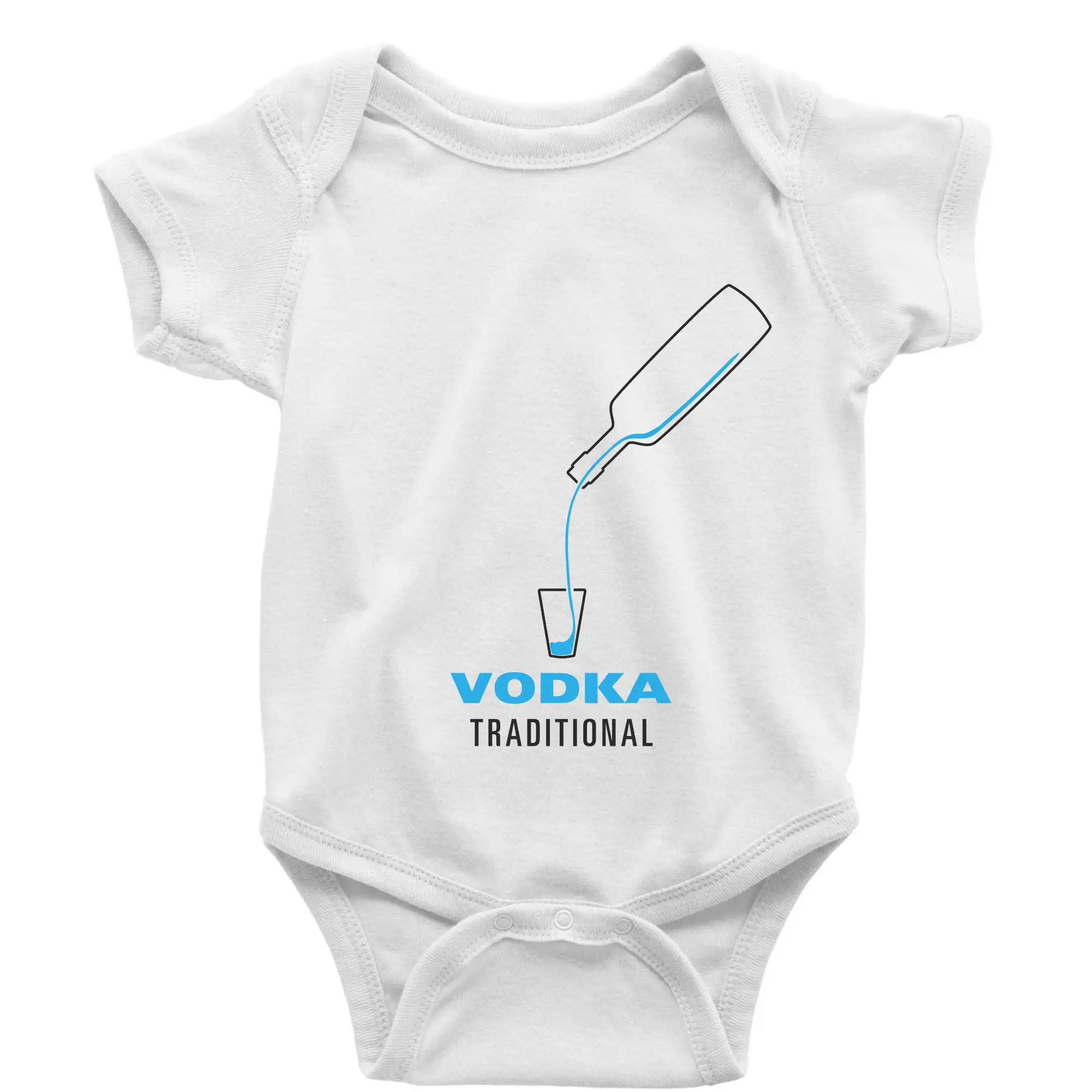 Tričká na párty - Vodka traditional - Body dojčenské s krátkym rukávom