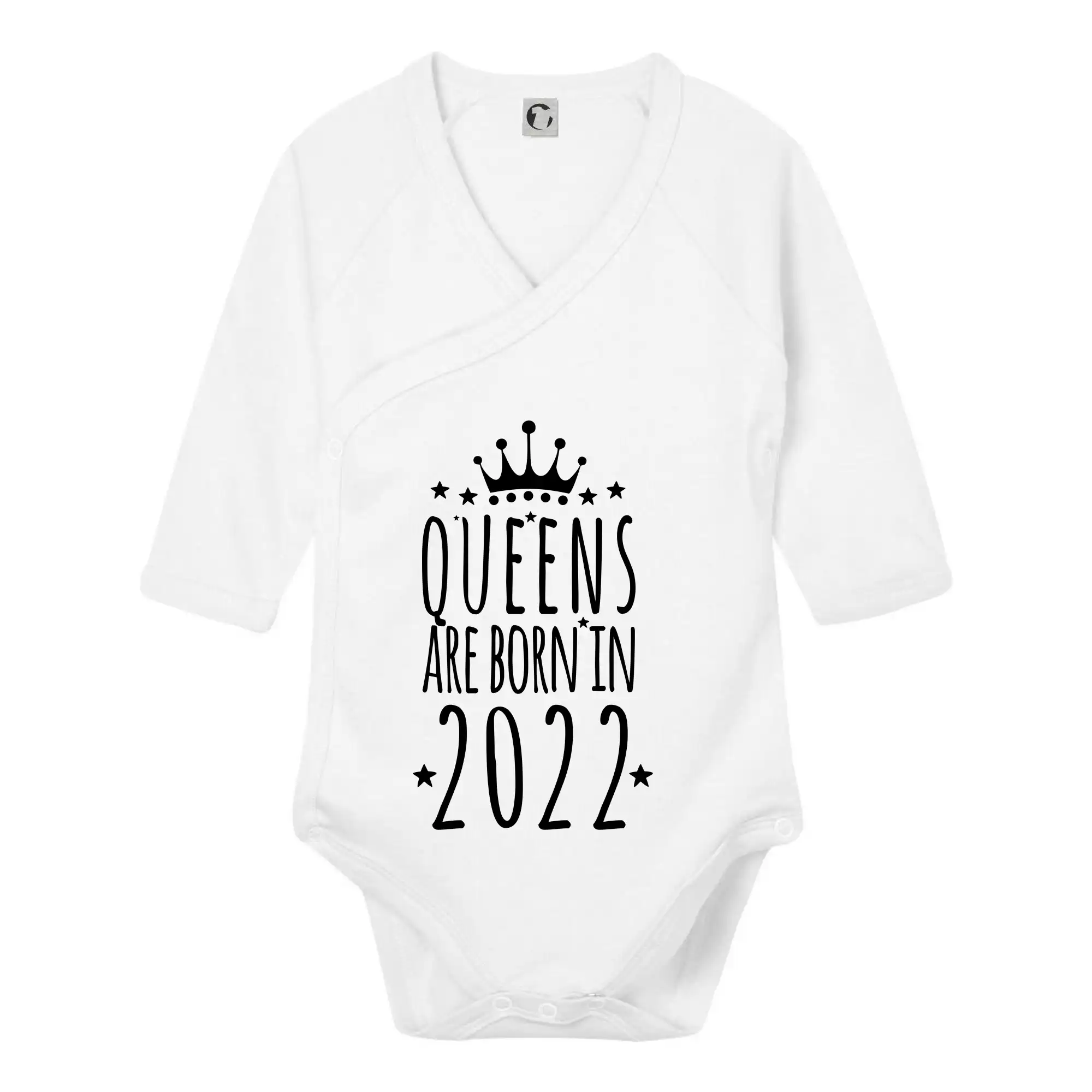Queens are born in 2022 - Body zavinovacie s dlhým rukávom