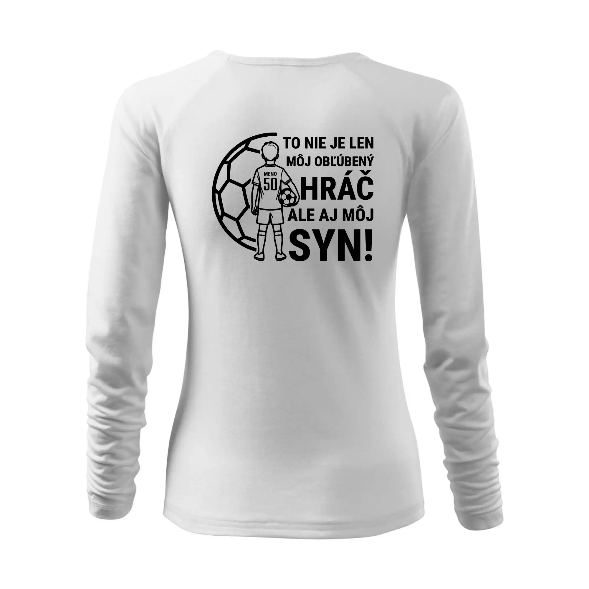 Futbalová mama - Jeden syn (vaše meno a číslo)