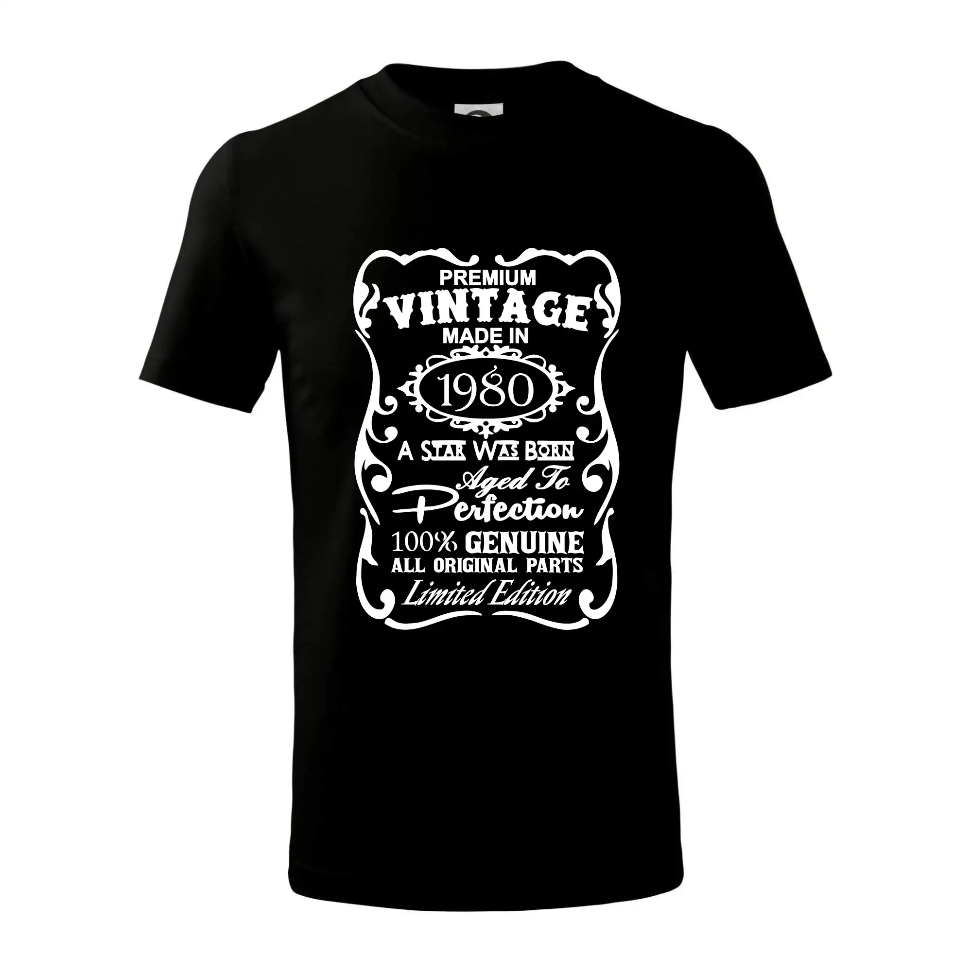 Trička s ročníkom 1980 - Vintage Etiketa - 1980 - Tričko detské bavlnené