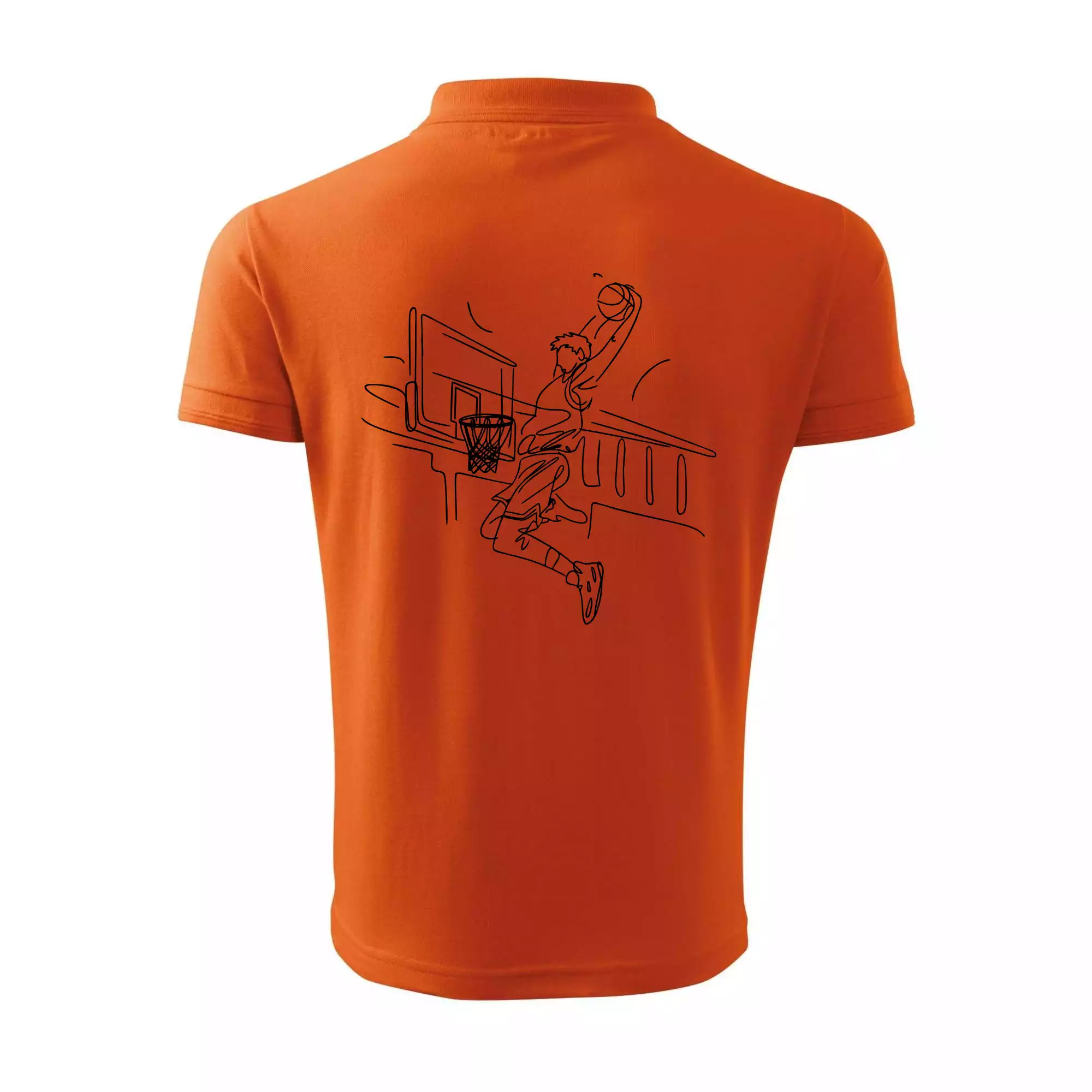 Basketbalista jedním tahem - výskok